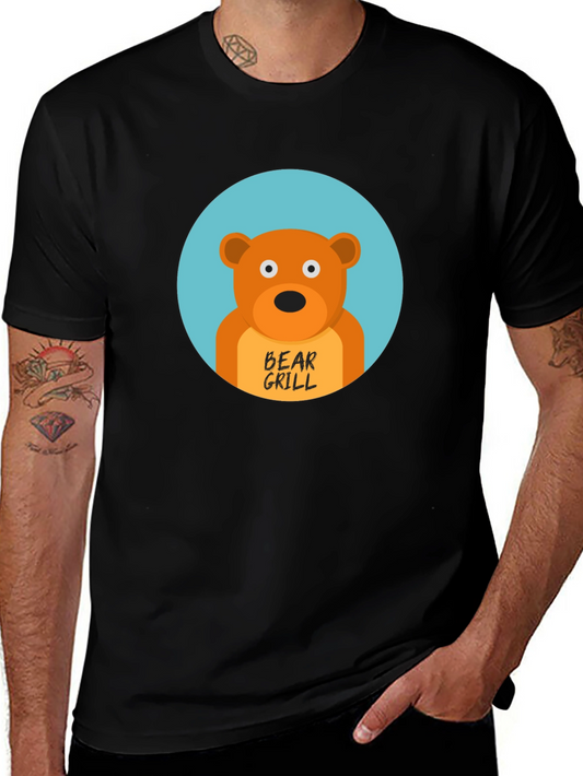 Bear Grill Funny Graphic T-Shirt