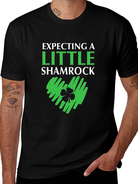 Expecting a Little Shamrock St. Patricks Day Tee
