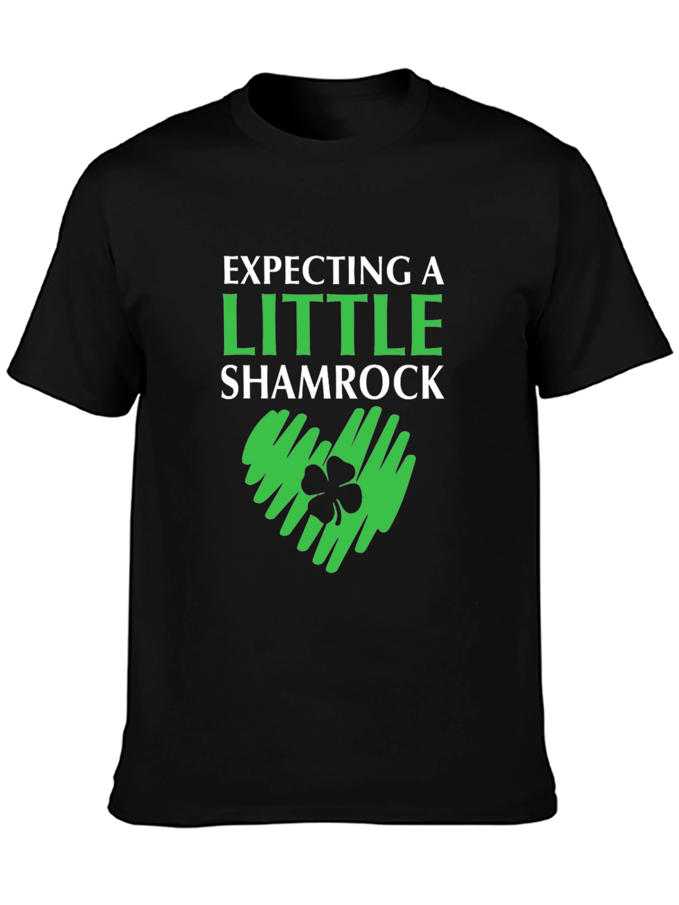 Expecting a Little Shamrock St. Patricks Day Tee