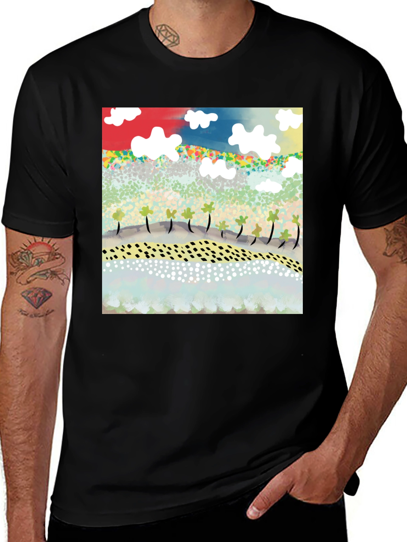 Abstract Landscape Tee