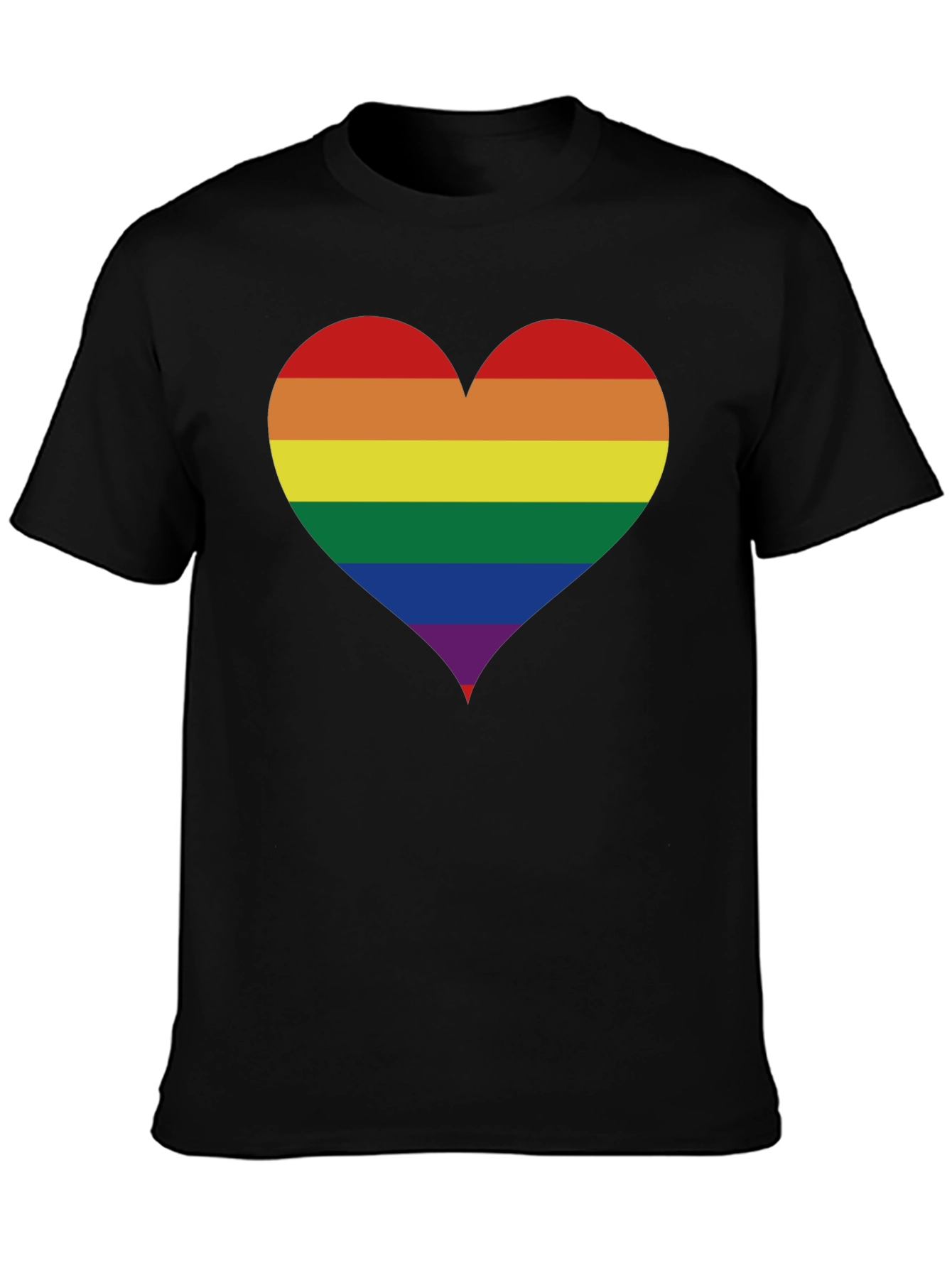 Rainbow Heart Pride T-Shirt - Soft Cotton Blend