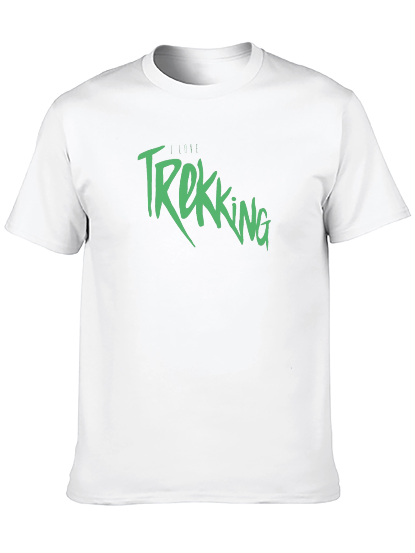 I Love Trekking Black T-Shirt - Outdoor Adventure