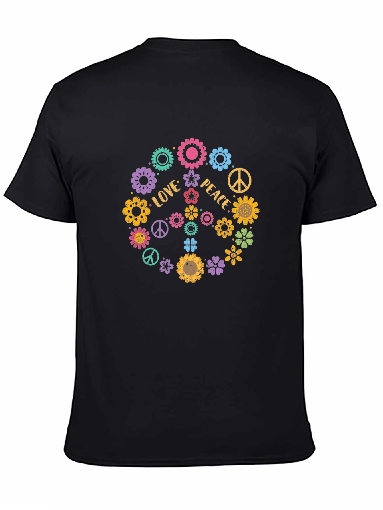 Love and Peace Floral T-Shirt