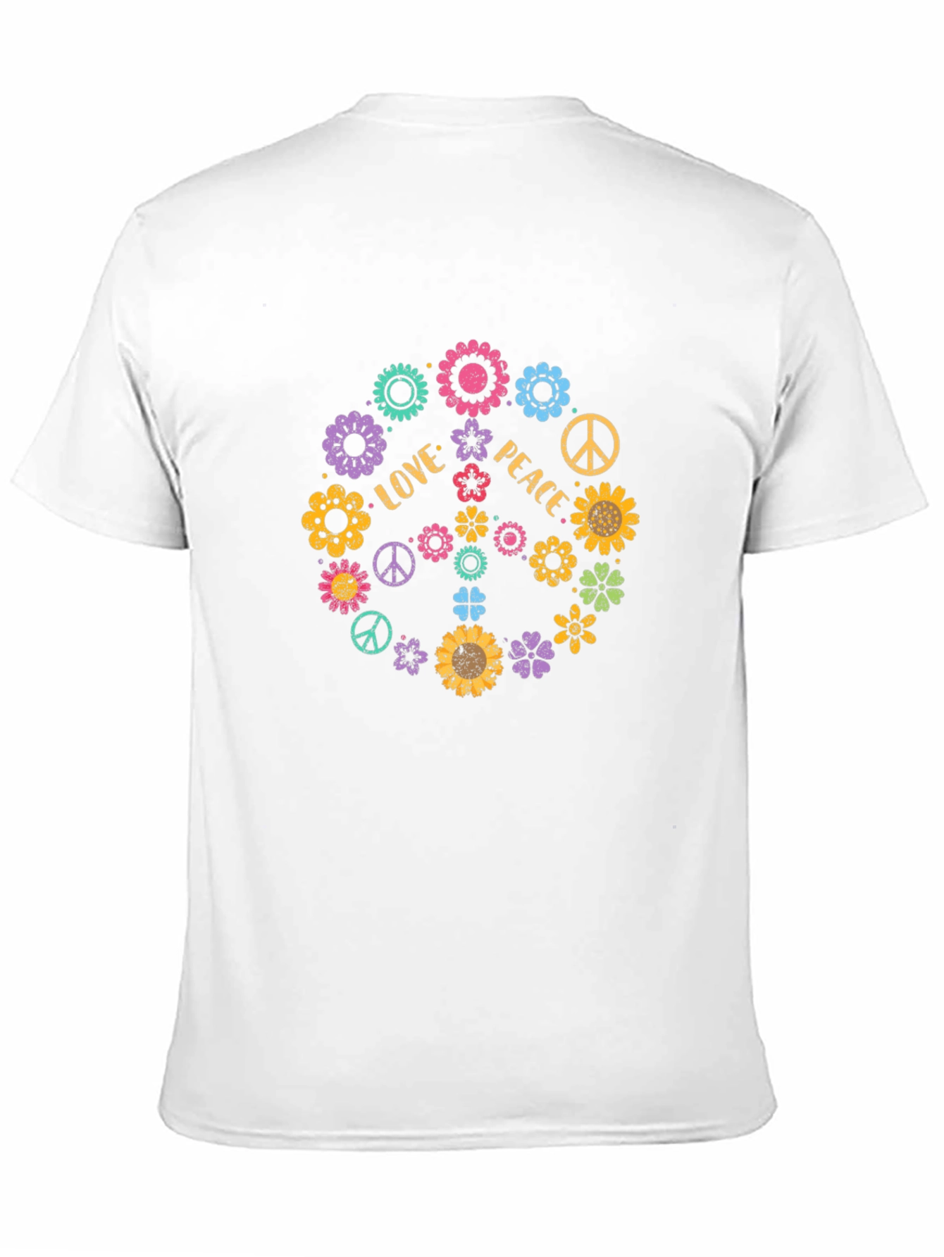 Love and Peace Floral T-Shirt