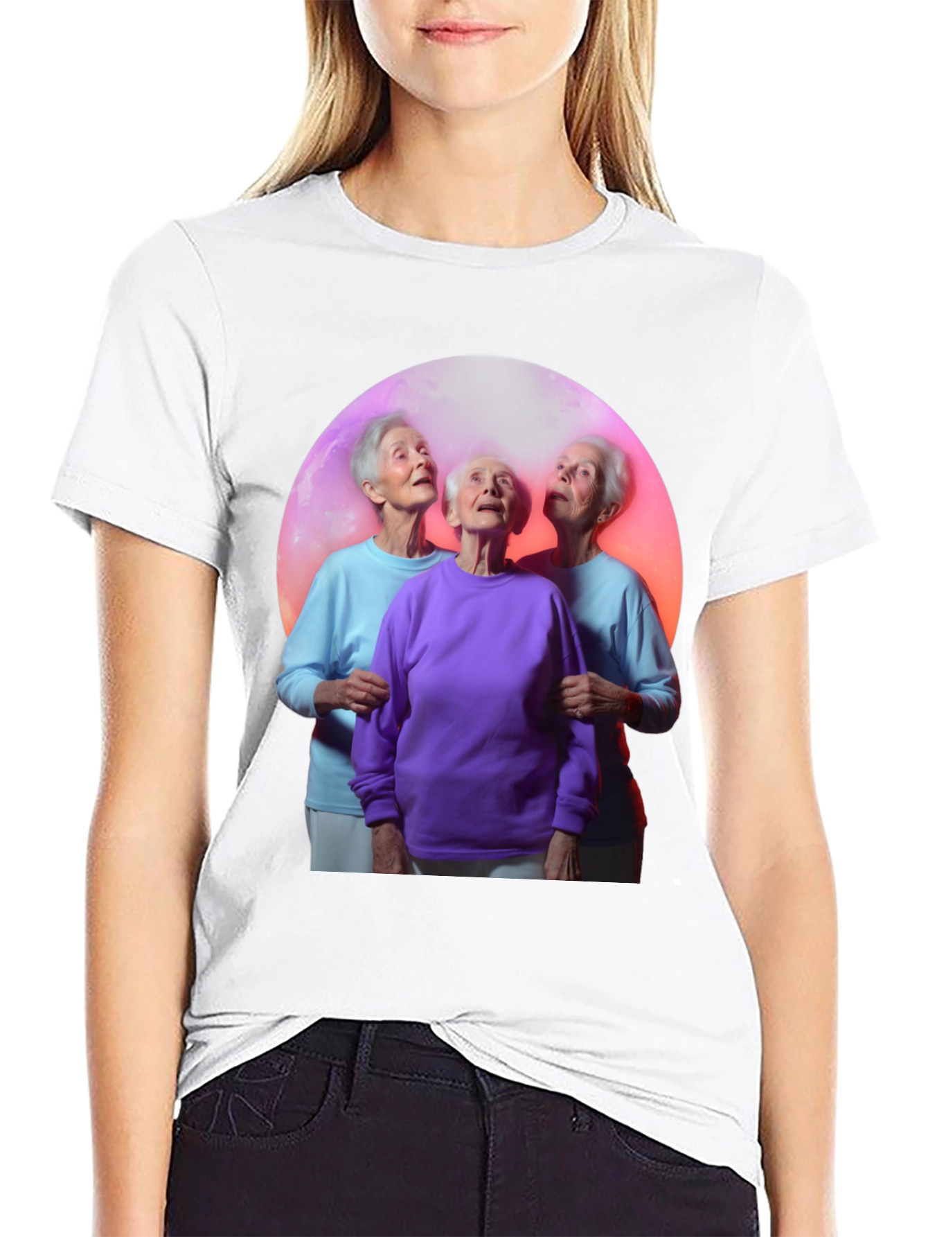 Quirky Three Grannies Graphic Tee