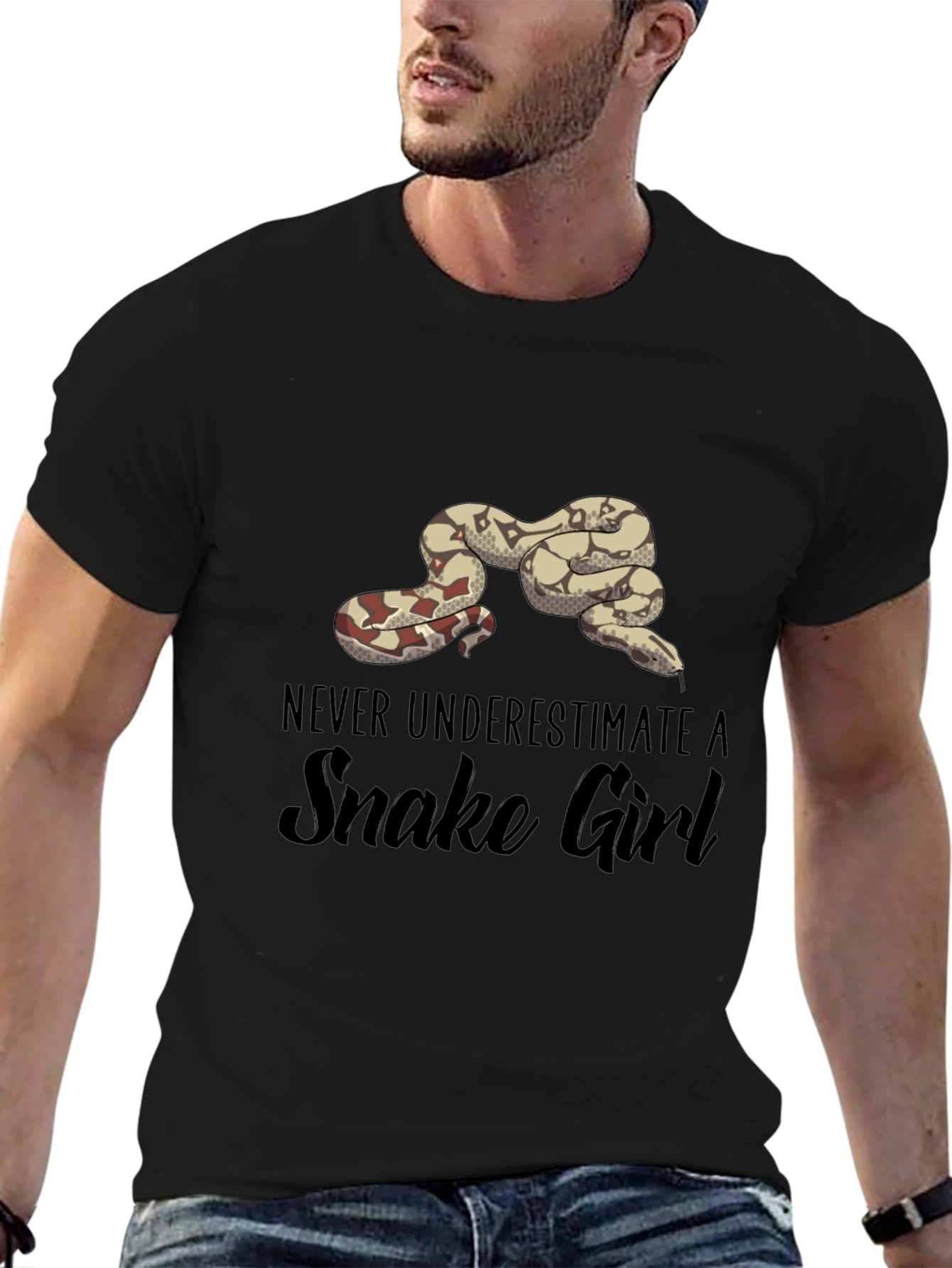 Never Underestimate A Snake Girl T-Shirt