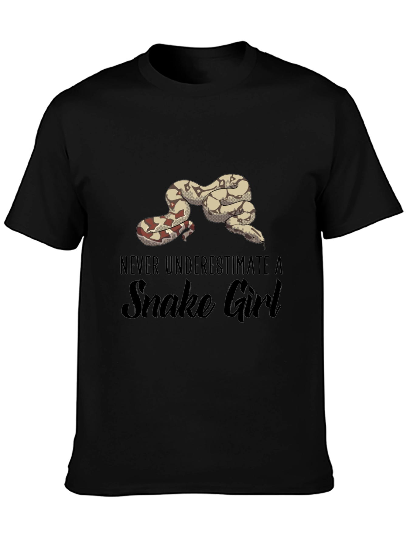 Never Underestimate A Snake Girl T-Shirt