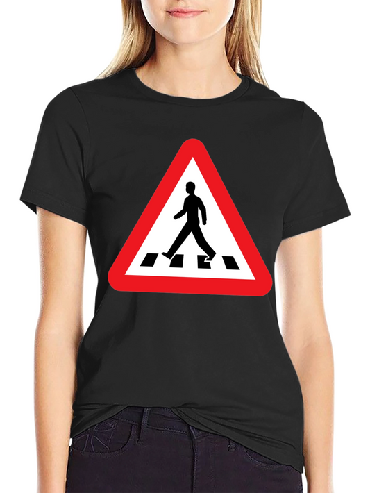 Pedestrian Crossing Black T-Shirt