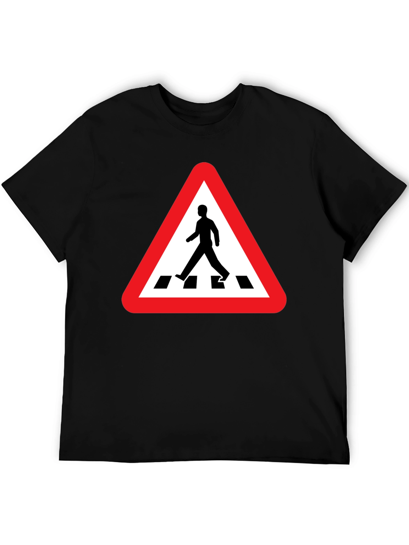 Pedestrian Crossing Black T-Shirt