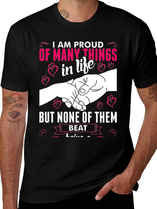 Proud Father T-Shirt - Daddys Little Helper