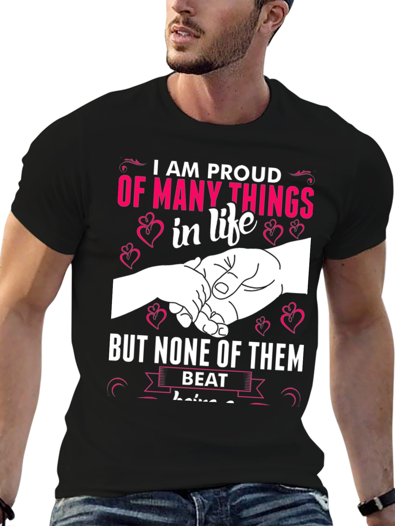 Proud Father T-Shirt - Daddys Little Helper