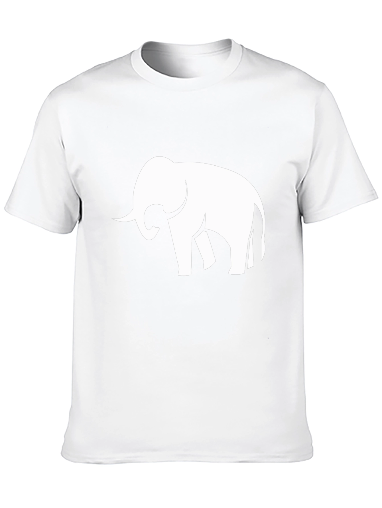 Elephant Graphic Tee - Black Casual T-Shirt