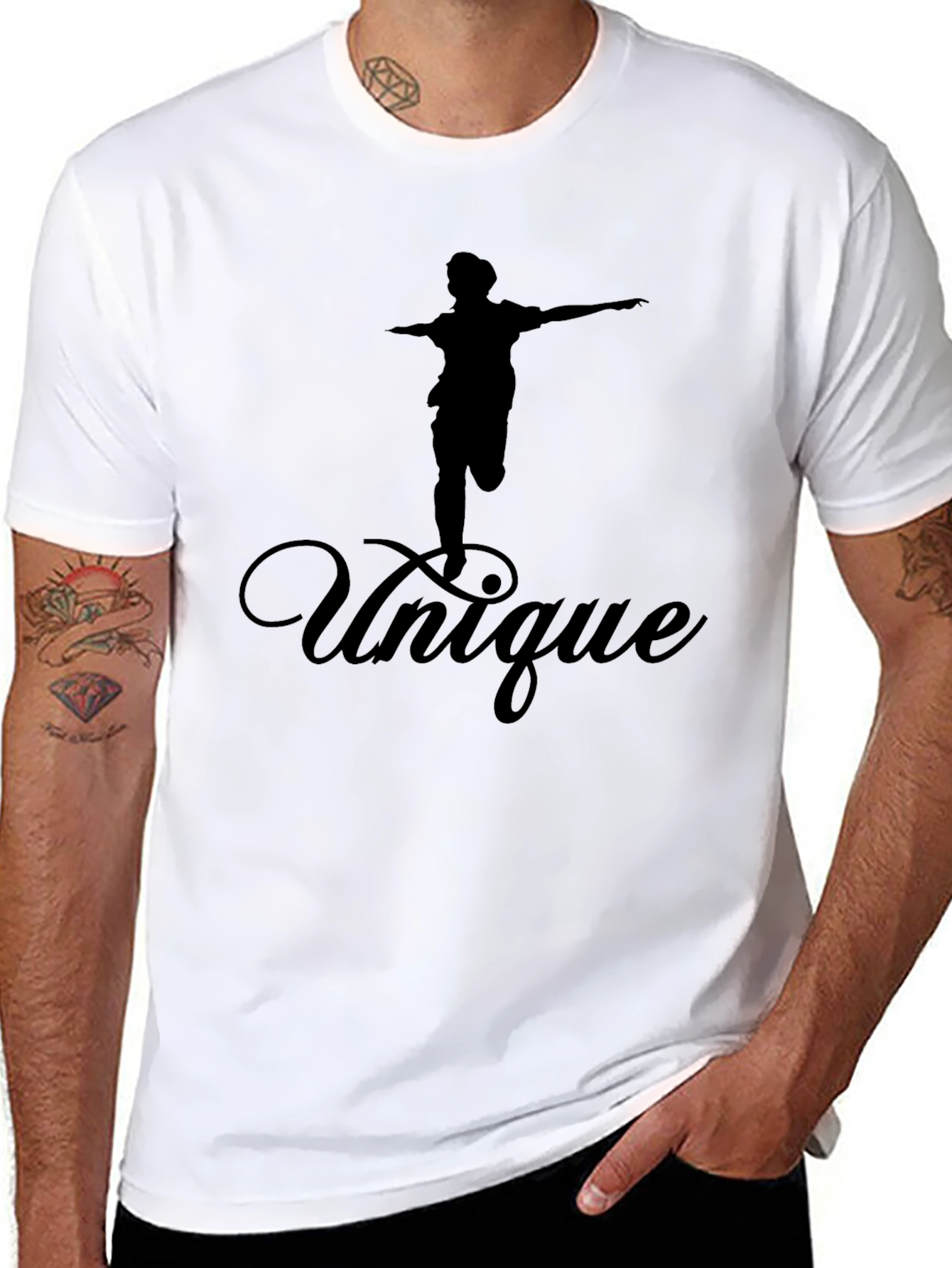 Unique Graphic Tee - Black T-Shirt