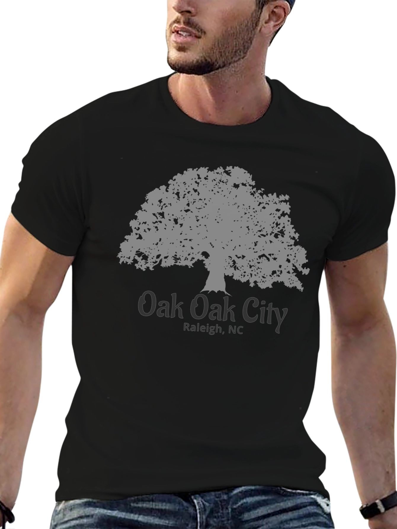 Oak City Raleigh NC T-Shirt - Mens Graphic Tee