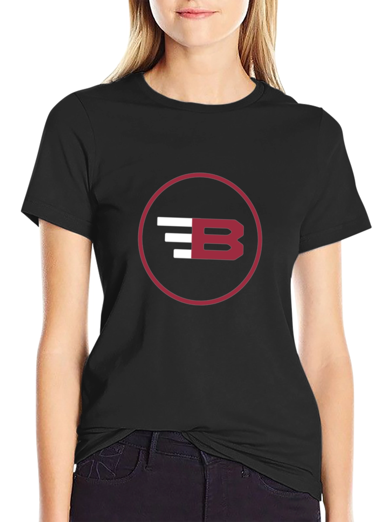 Modern Black Graphic Tee