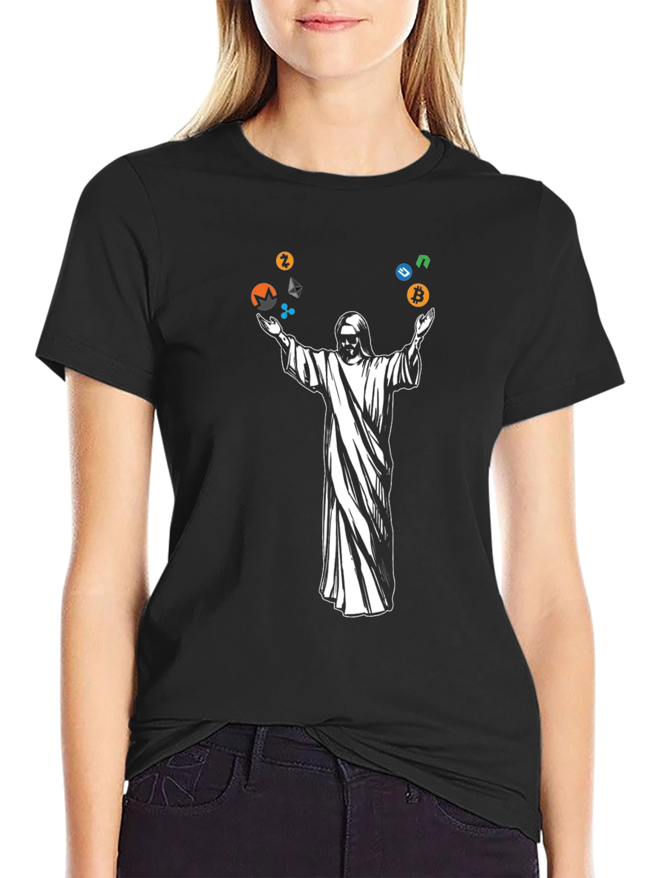 Crypto Jesus Black T-Shirt