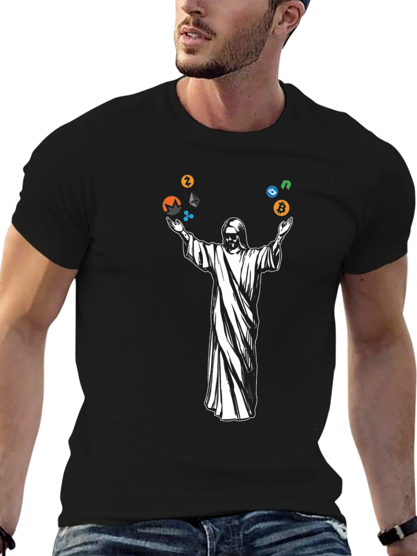 Crypto Jesus Black T-Shirt