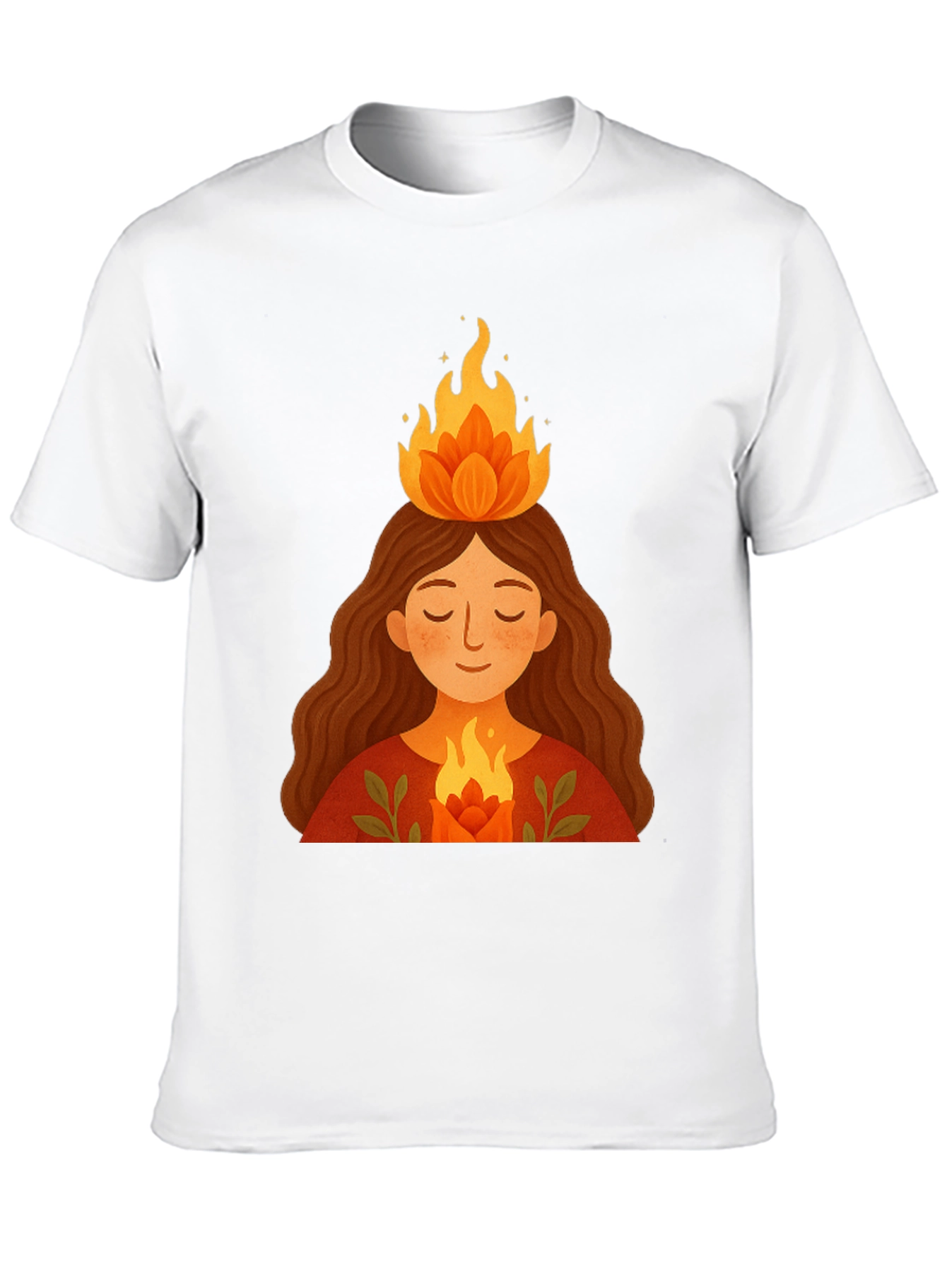 Flame Haired Woman Graphic Tee