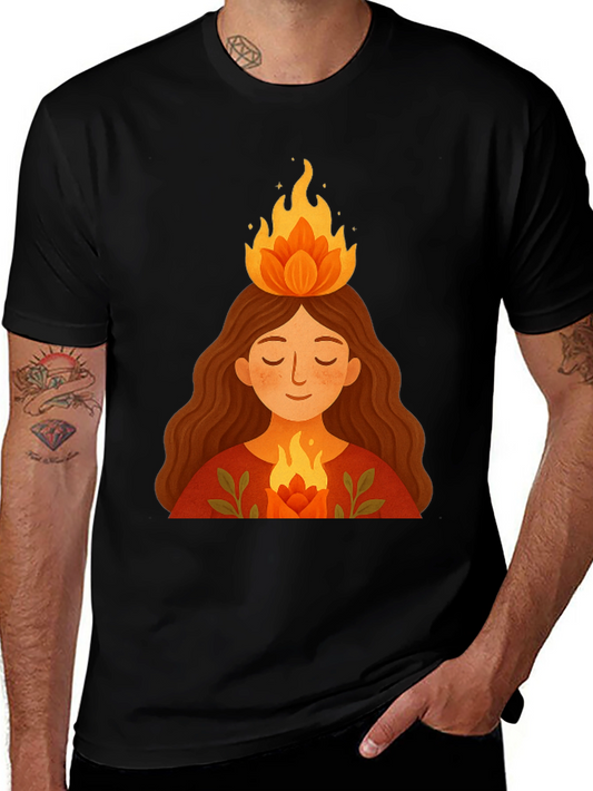 Flame Haired Woman Graphic Tee