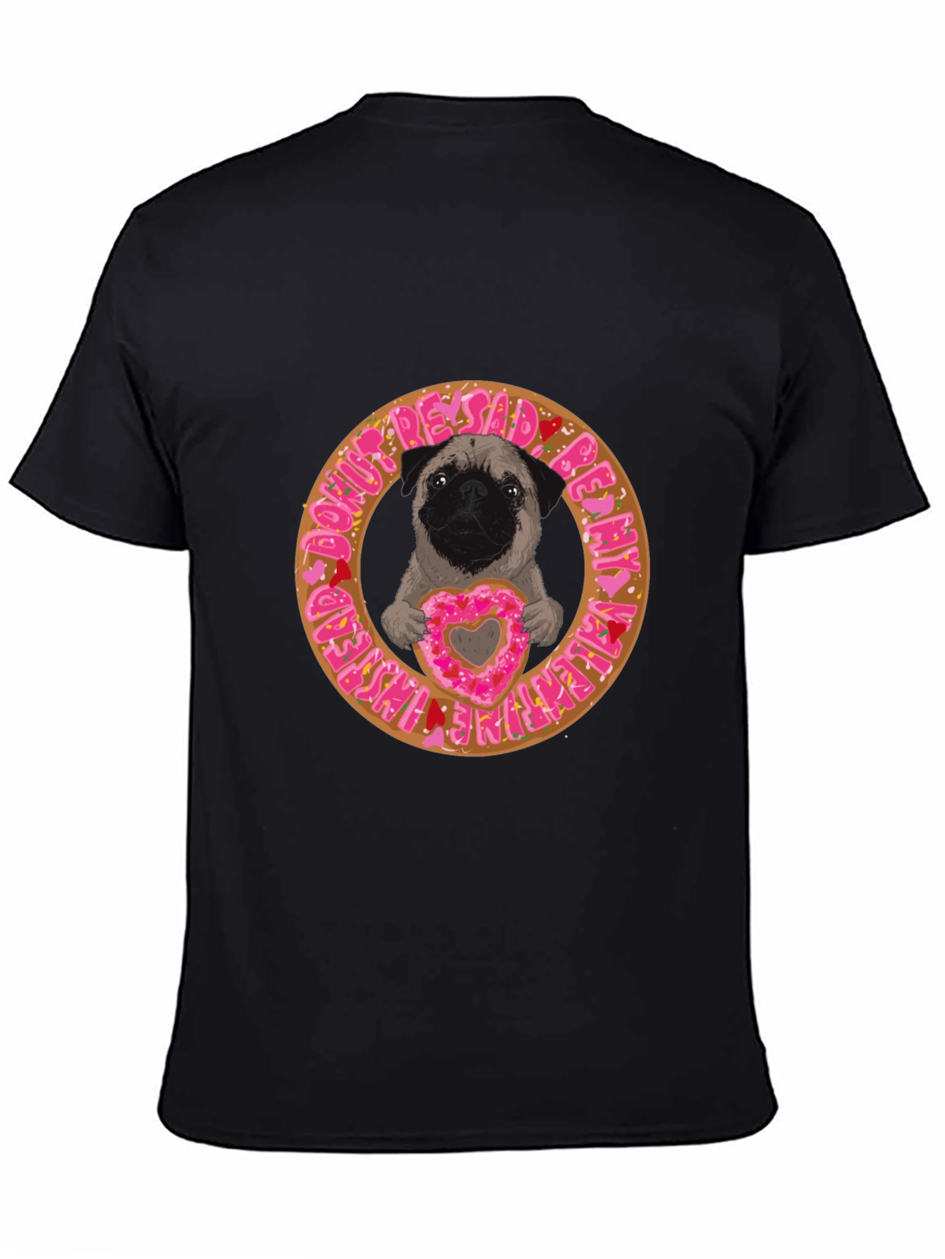 Pug Donut Valentines Day T-Shirt