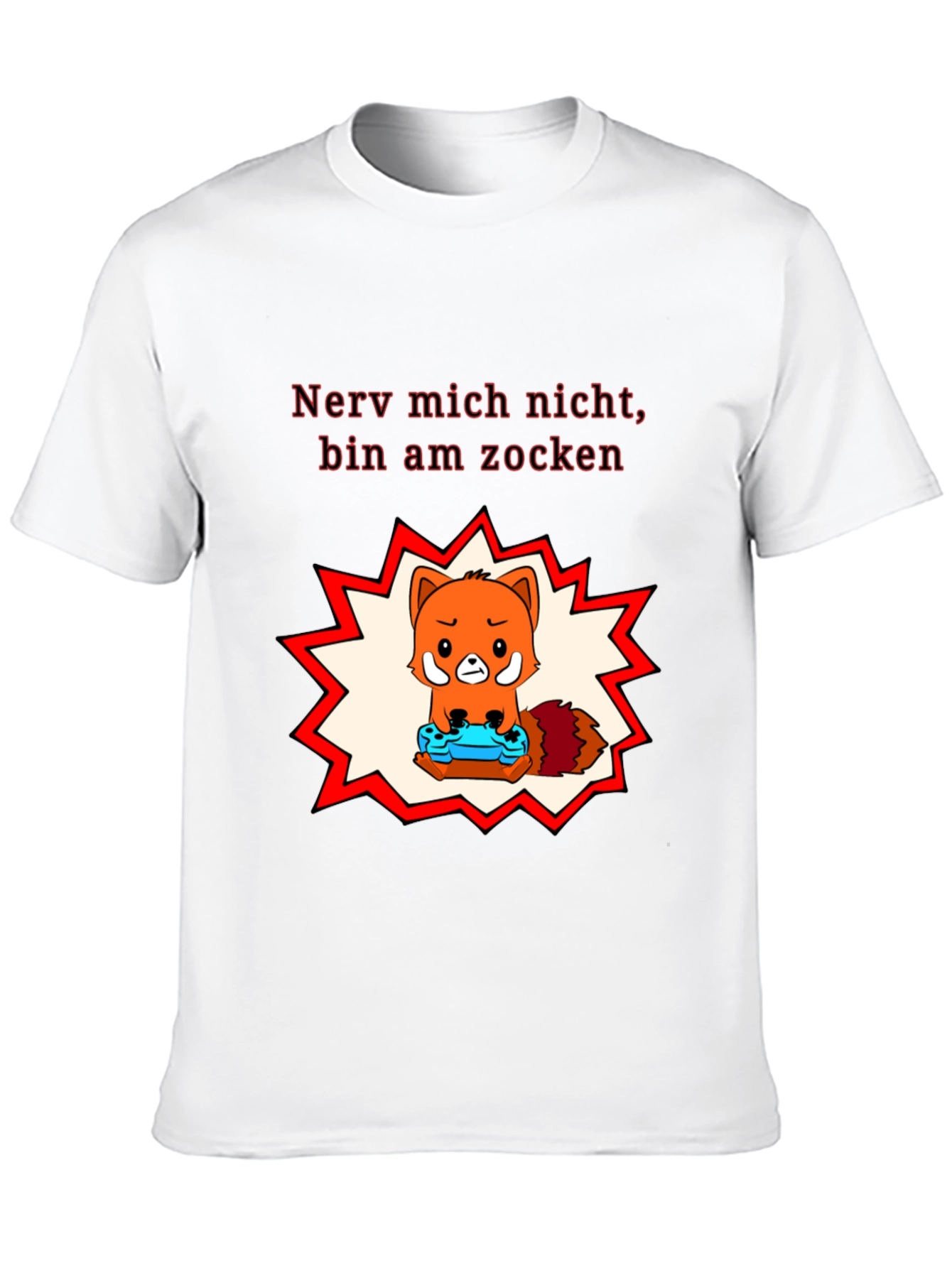 Gamer Fox Tee: Nerv Mich Nicht Bin Am Zocken