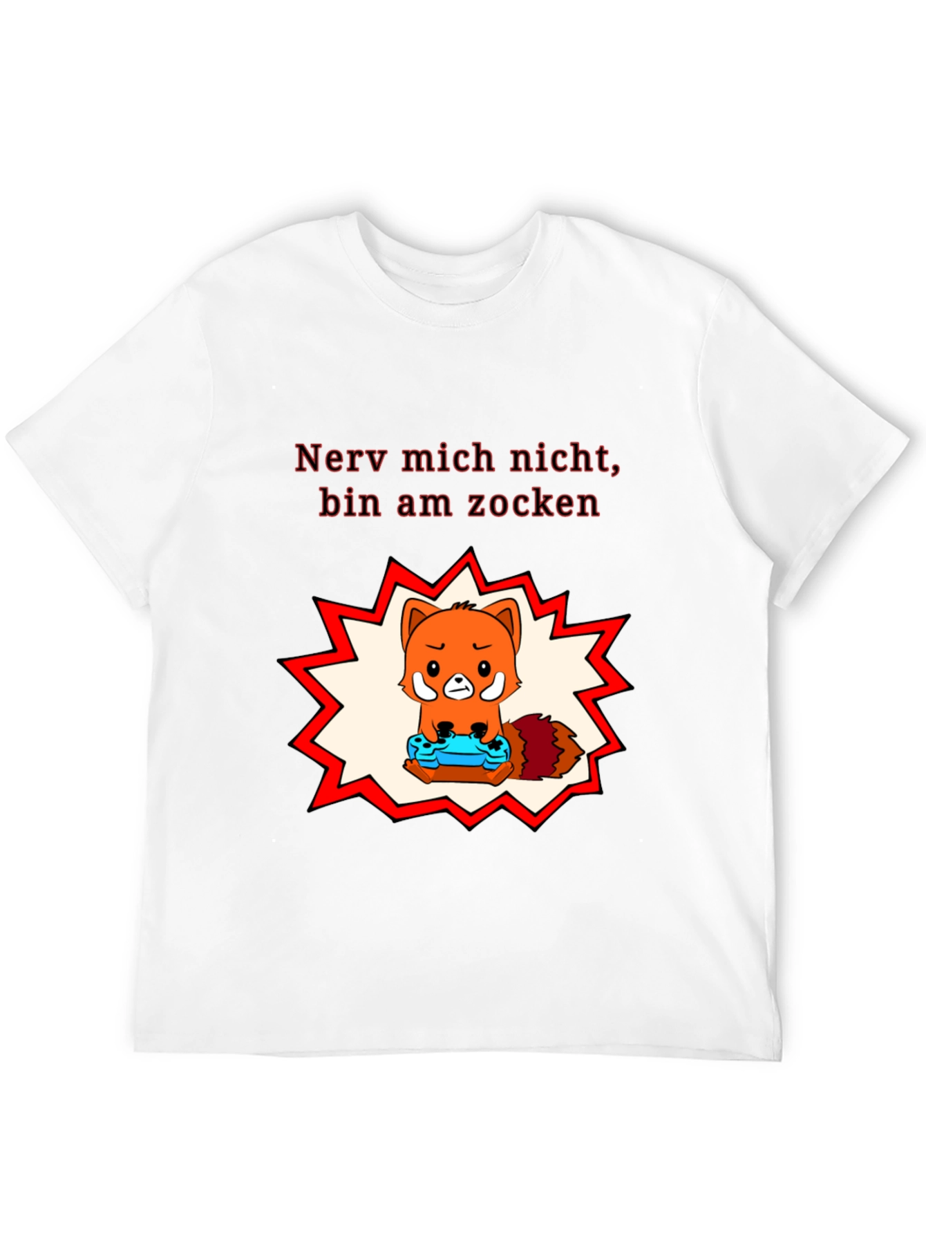 Gamer Fox Tee: Nerv Mich Nicht Bin Am Zocken