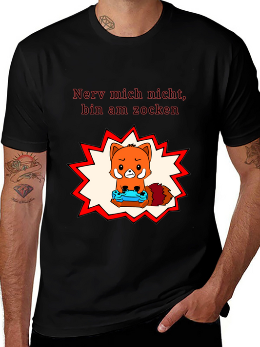 Gamer Fox Tee: Nerv Mich Nicht Bin Am Zocken