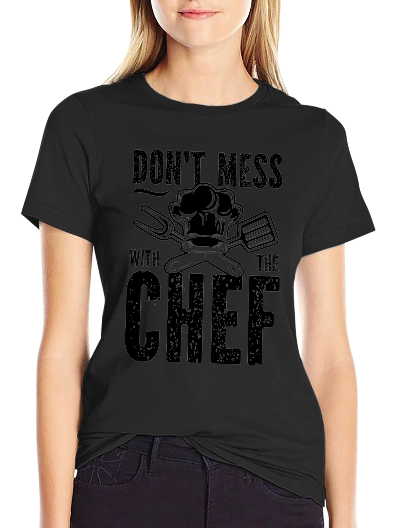 Dont Mess with The Chef Black T-Shirt