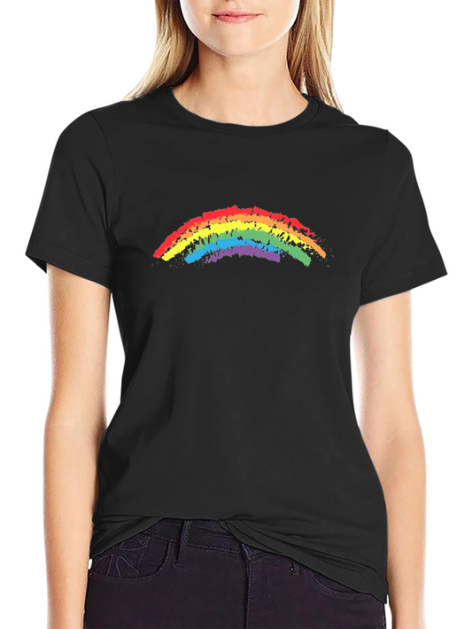 Rainbow Pride T-Shirt - Black Cotton Blend