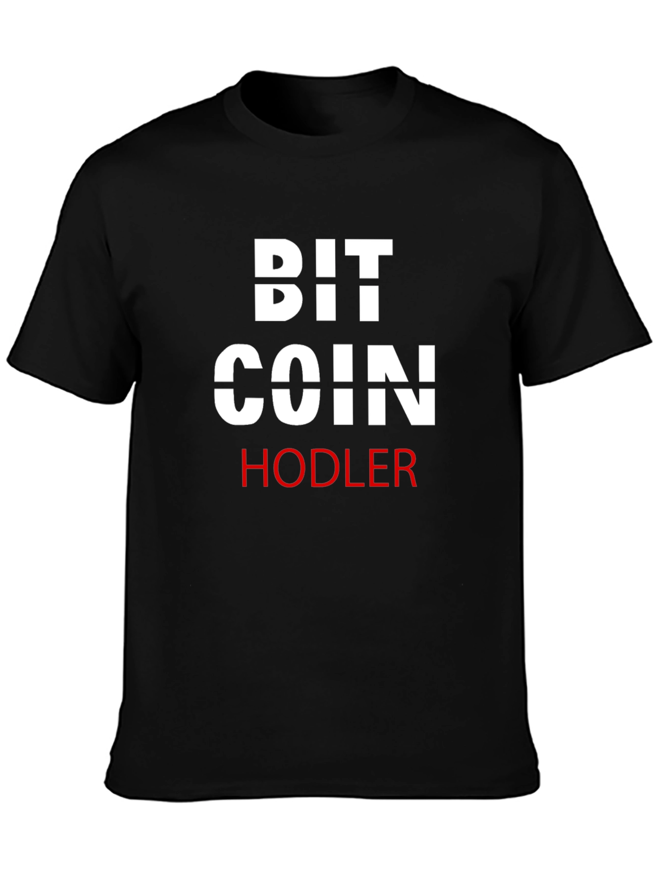 Bitcoin HODLER Black T-Shirt Crypto Currency Tee
