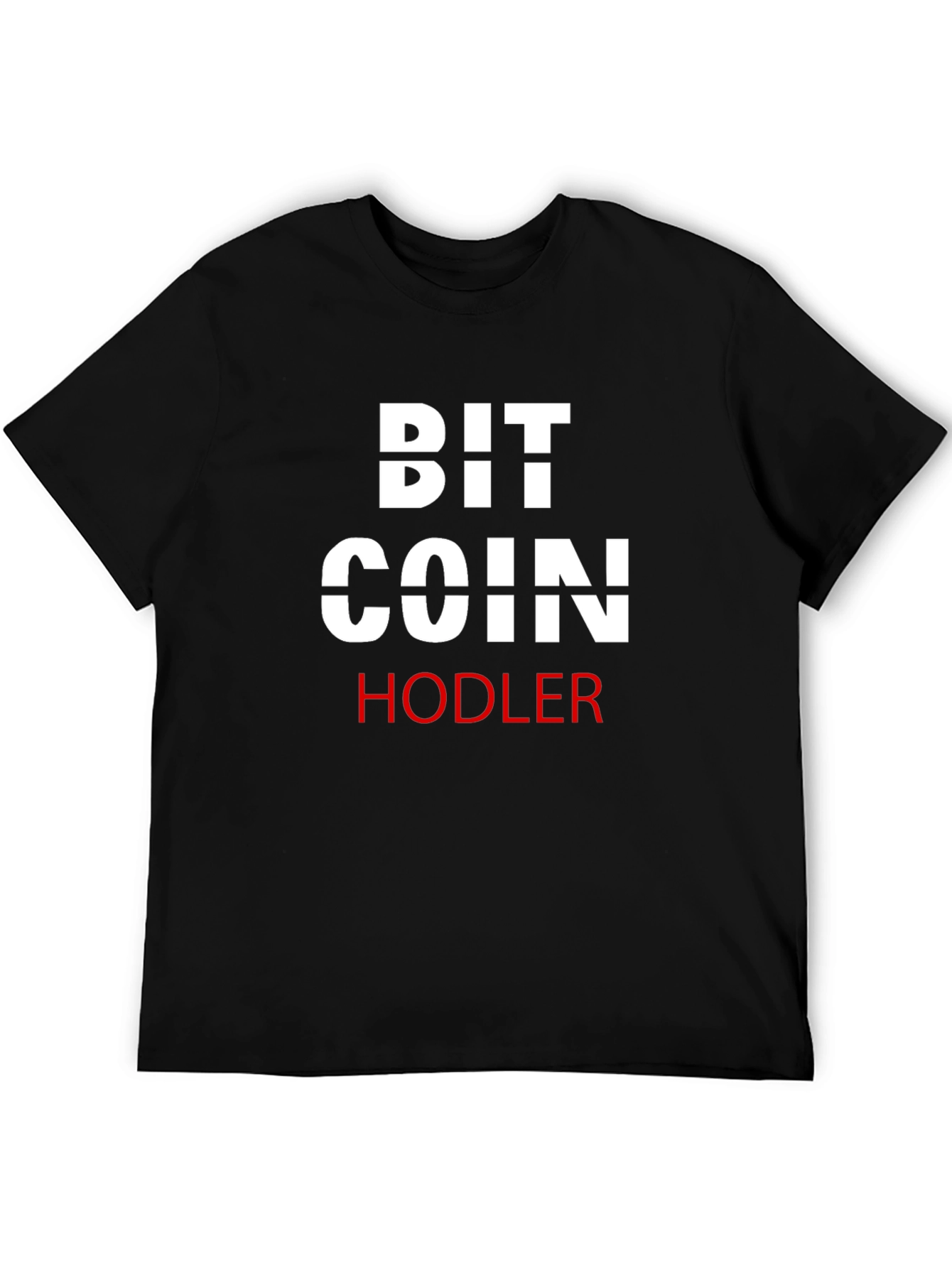 Bitcoin HODLER Black T-Shirt Crypto Currency Tee
