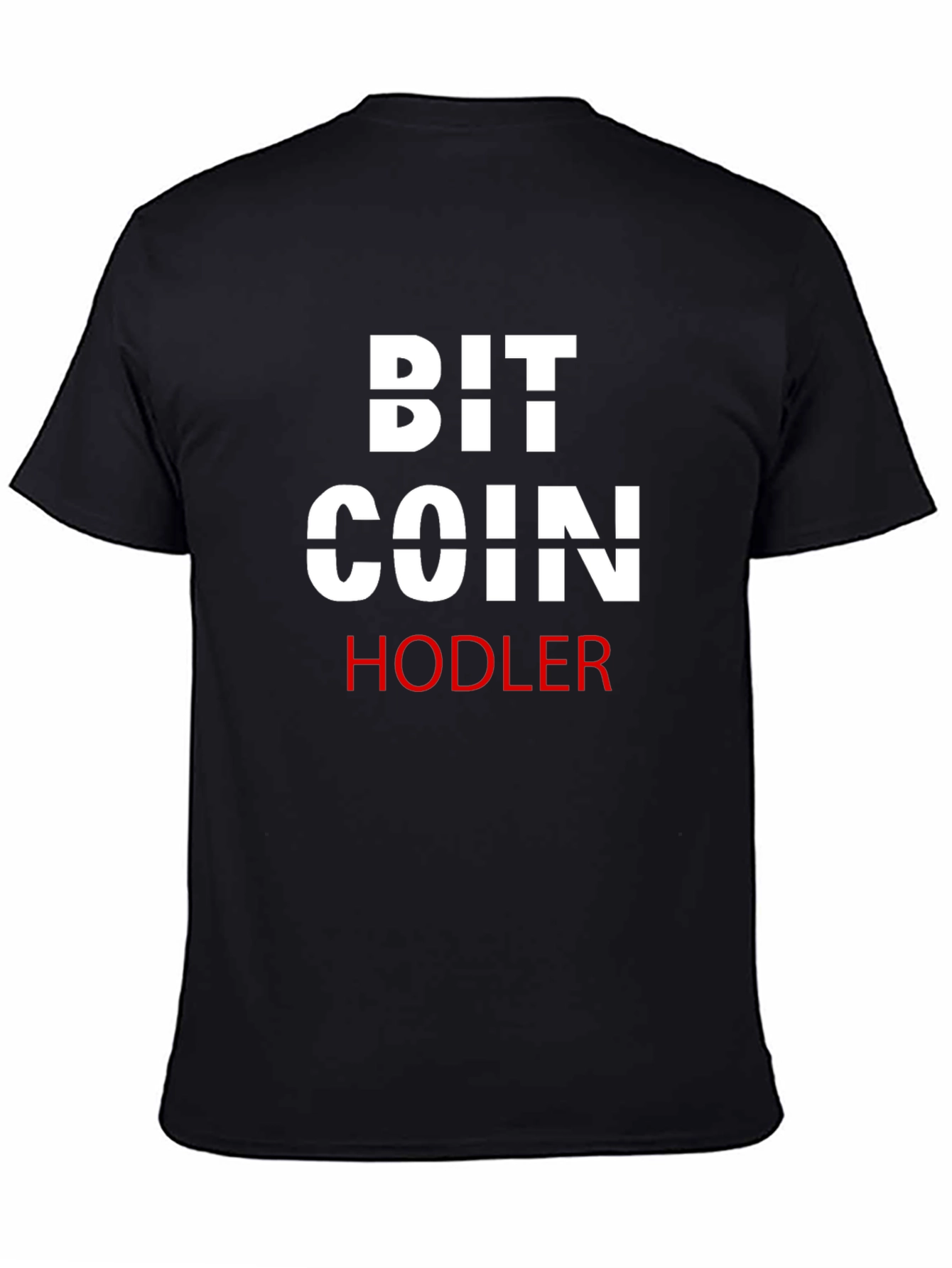 Bitcoin HODLER Black T-Shirt Crypto Currency Tee