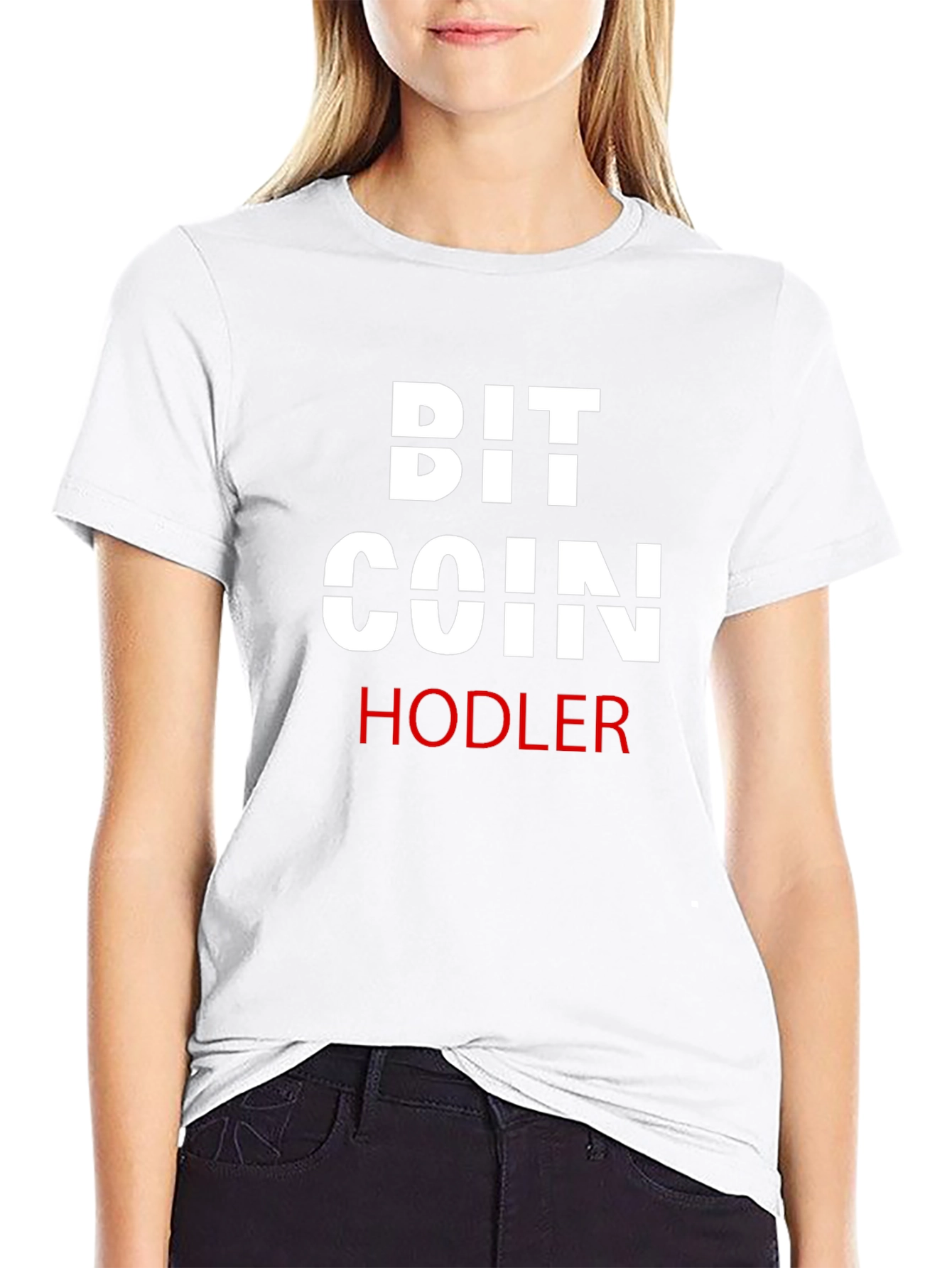 Bitcoin HODLER Black T-Shirt Crypto Currency Tee