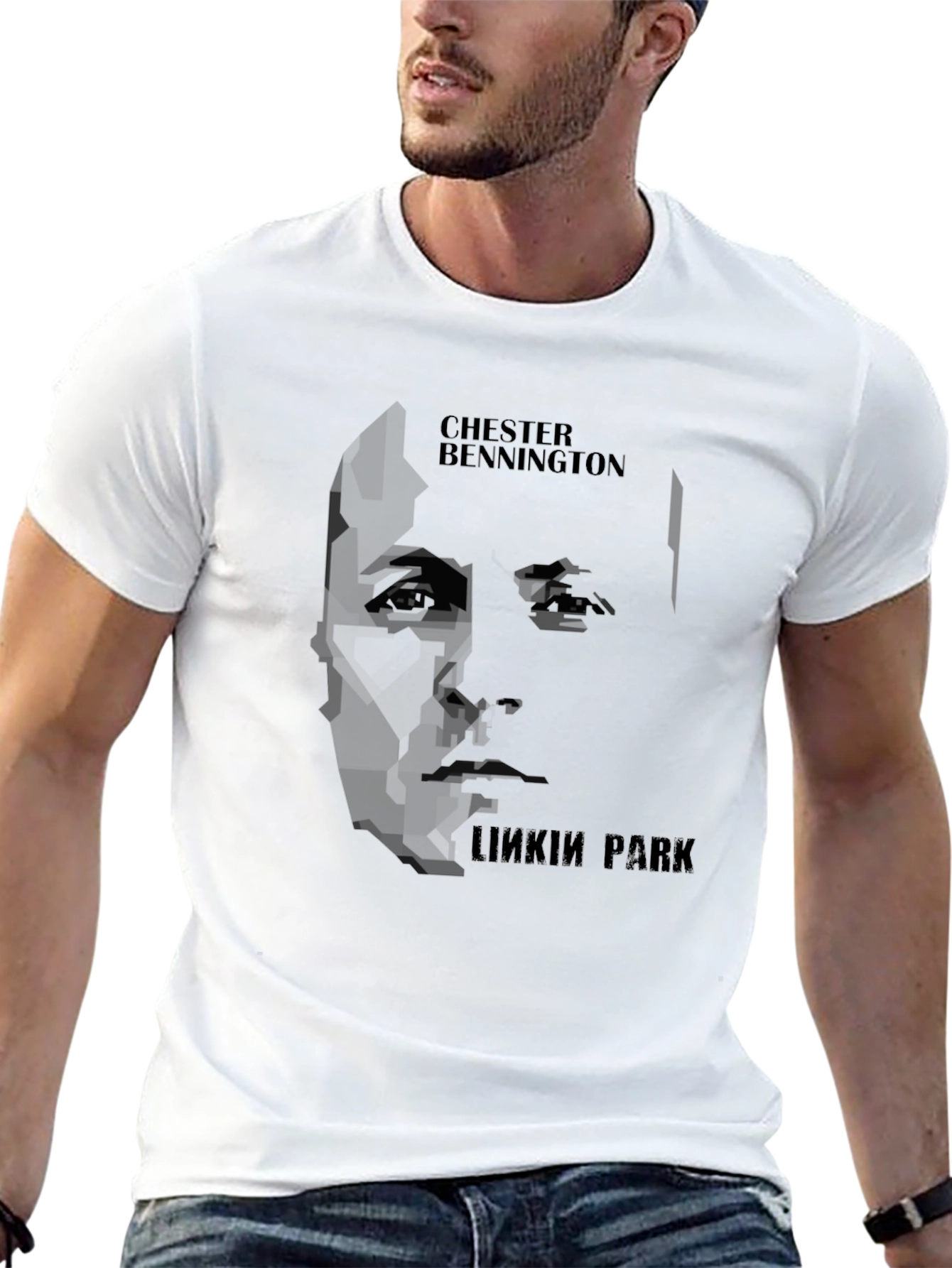 Chester Bennington Linkin Park Black Graphic T-Shirt