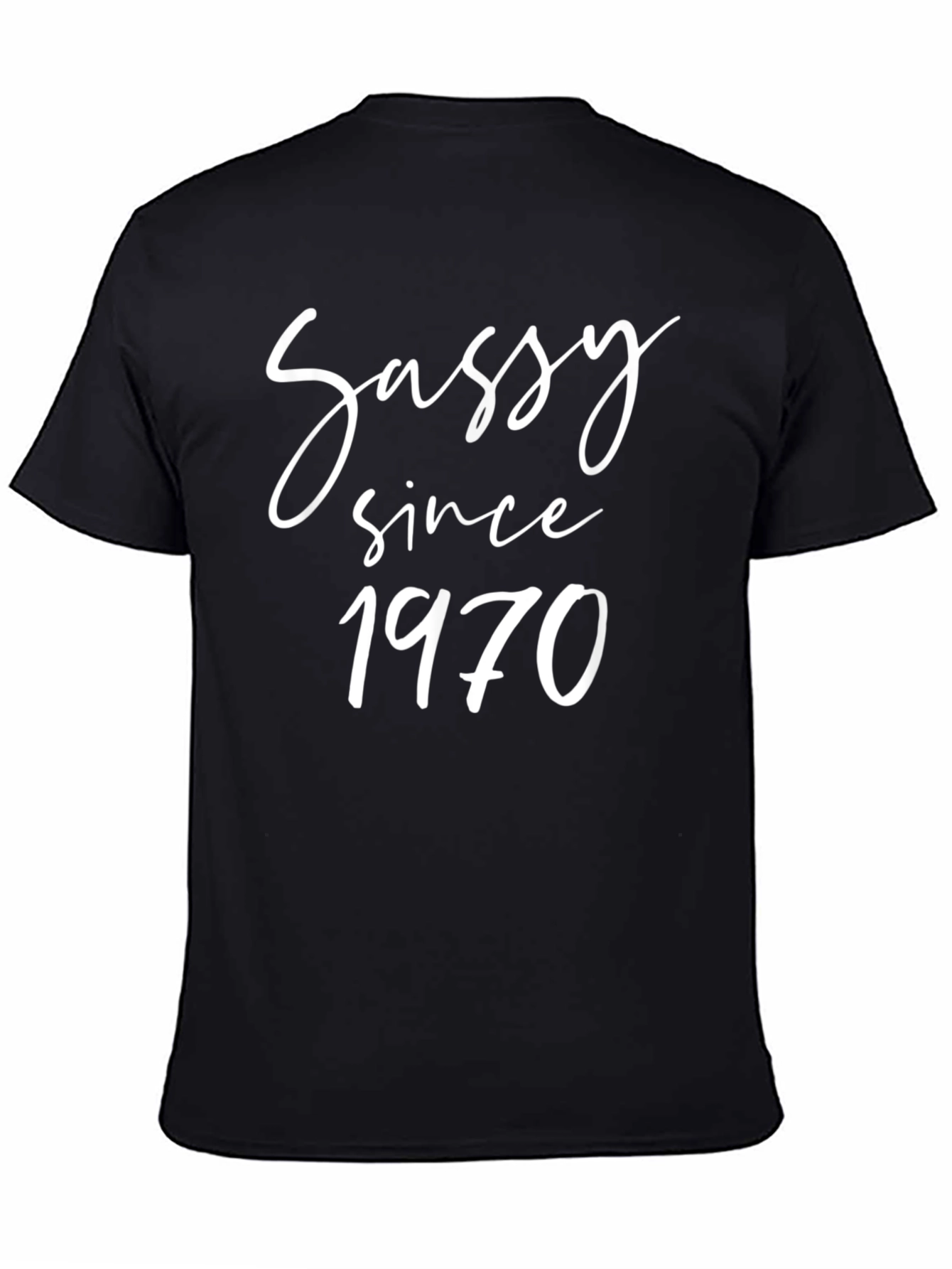 Sassy Since 1970 Black T-Shirt