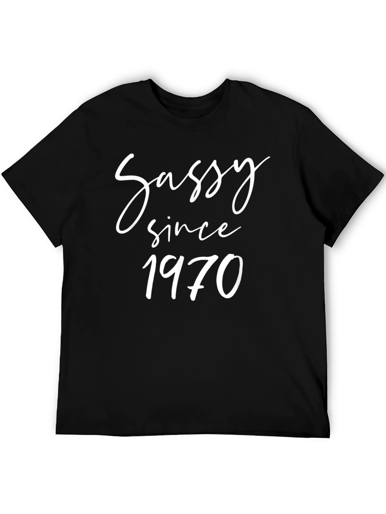 Sassy Since 1970 Black T-Shirt