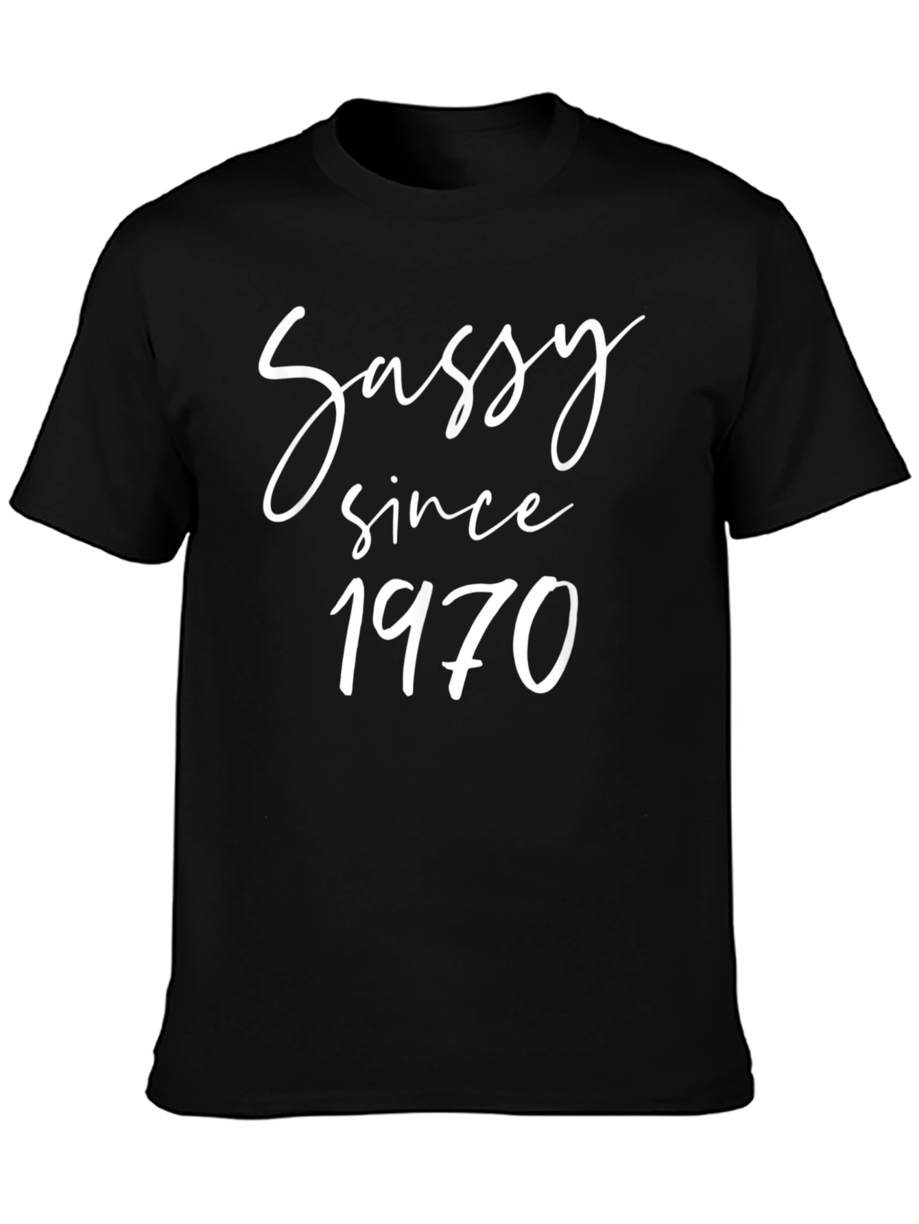 Sassy Since 1970 Black T-Shirt