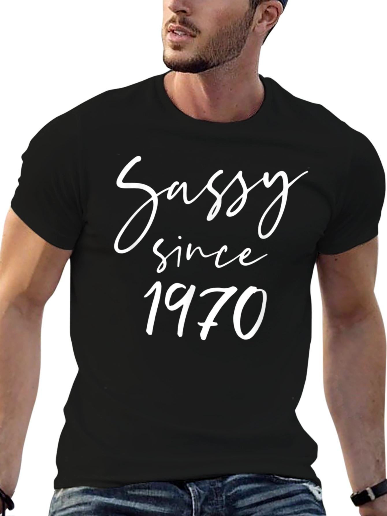 Sassy Since 1970 Black T-Shirt