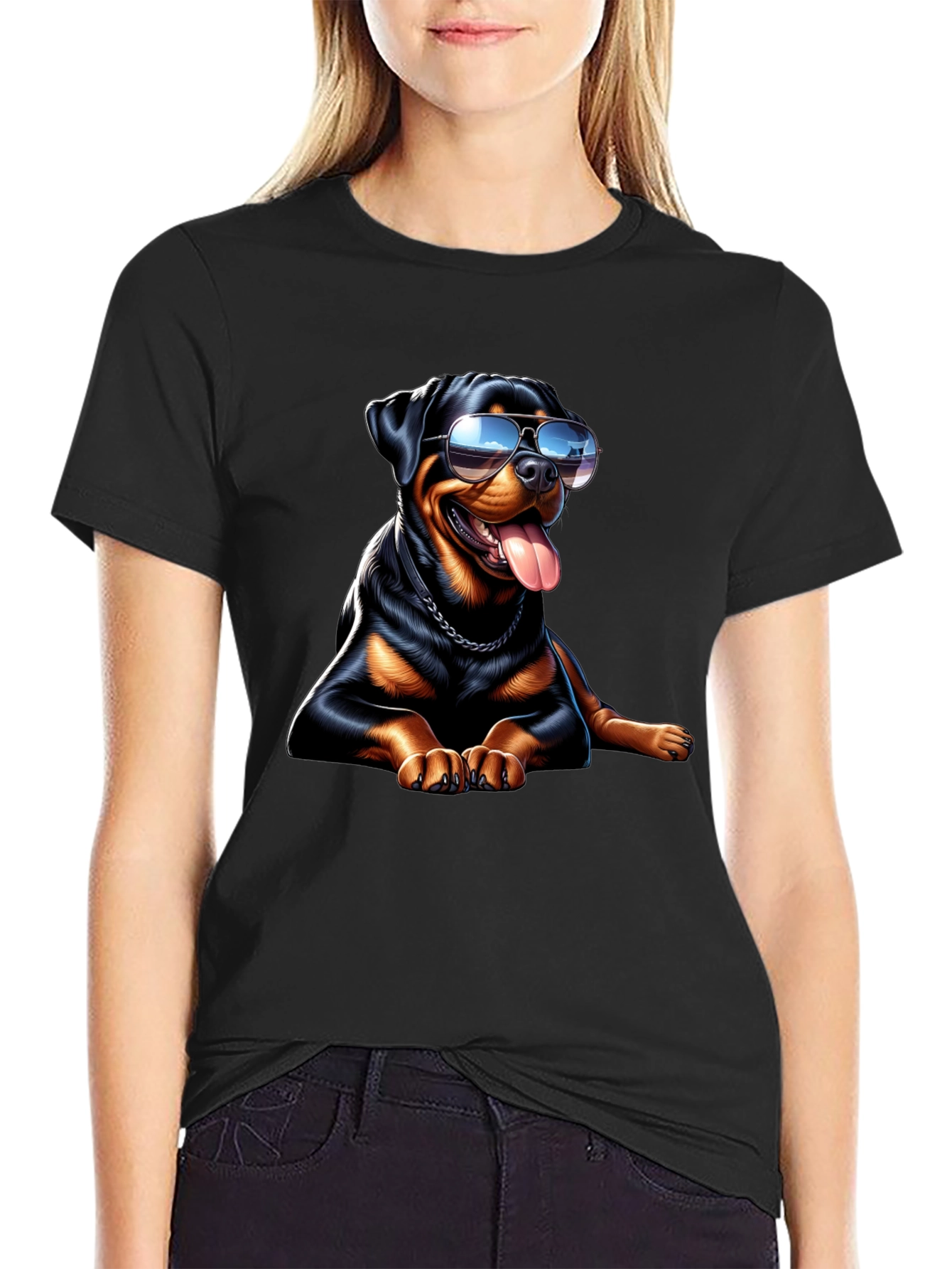 Cool Rottweiler Graphic Tee