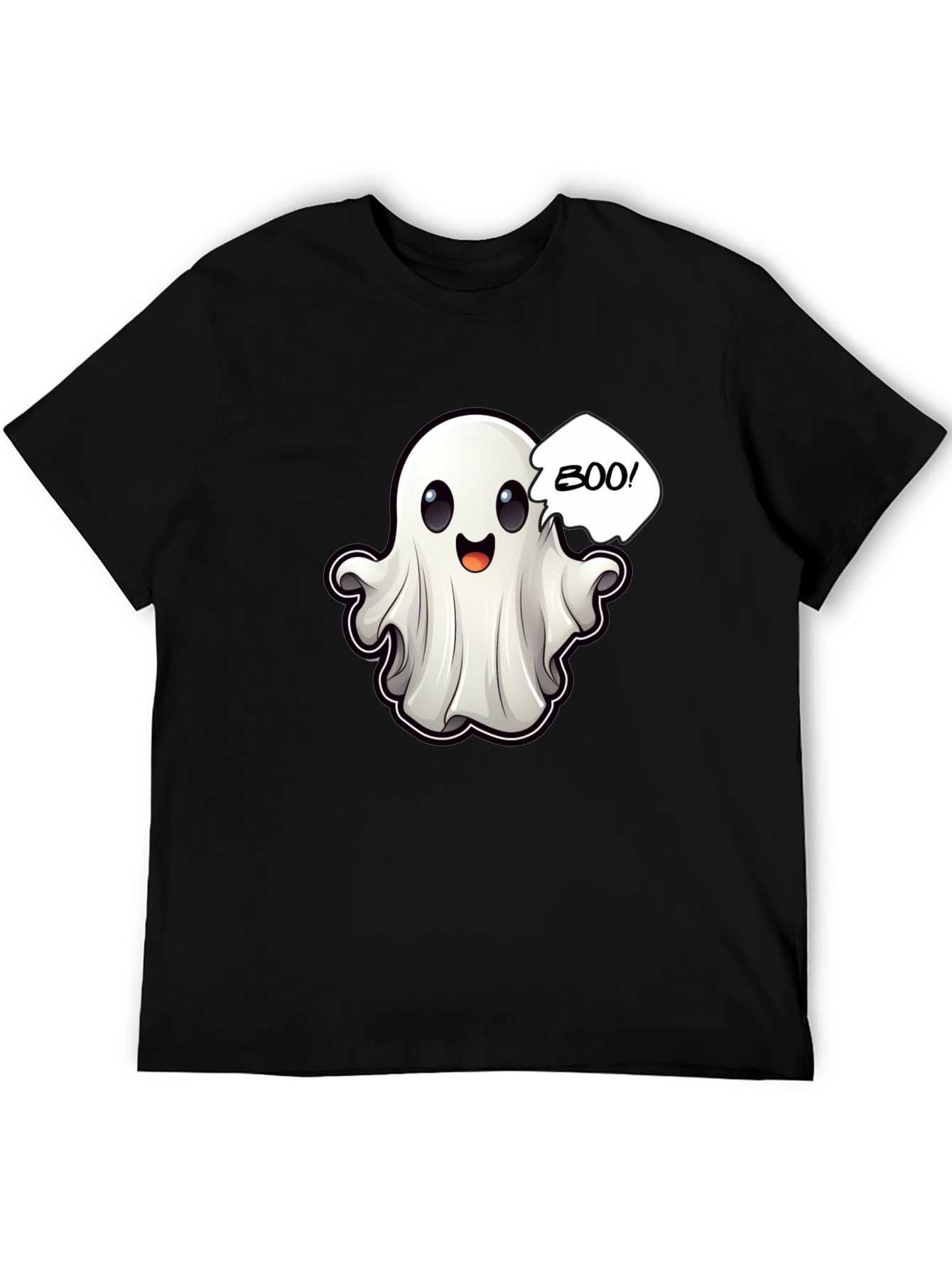 Boo! Ghost Graphic Black T-Shirt