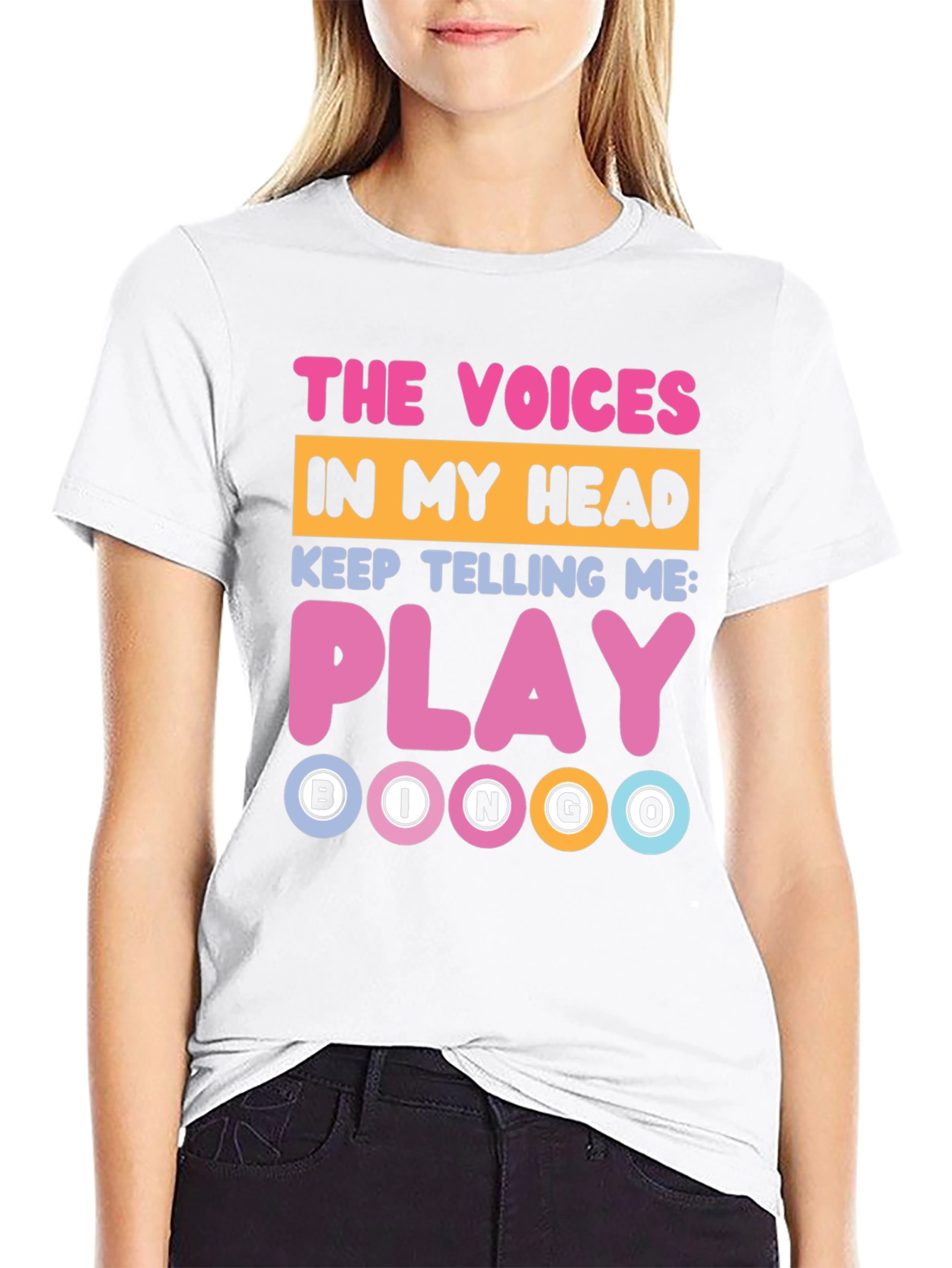 Funny Bingo T-Shirt: The Voices Say Play!