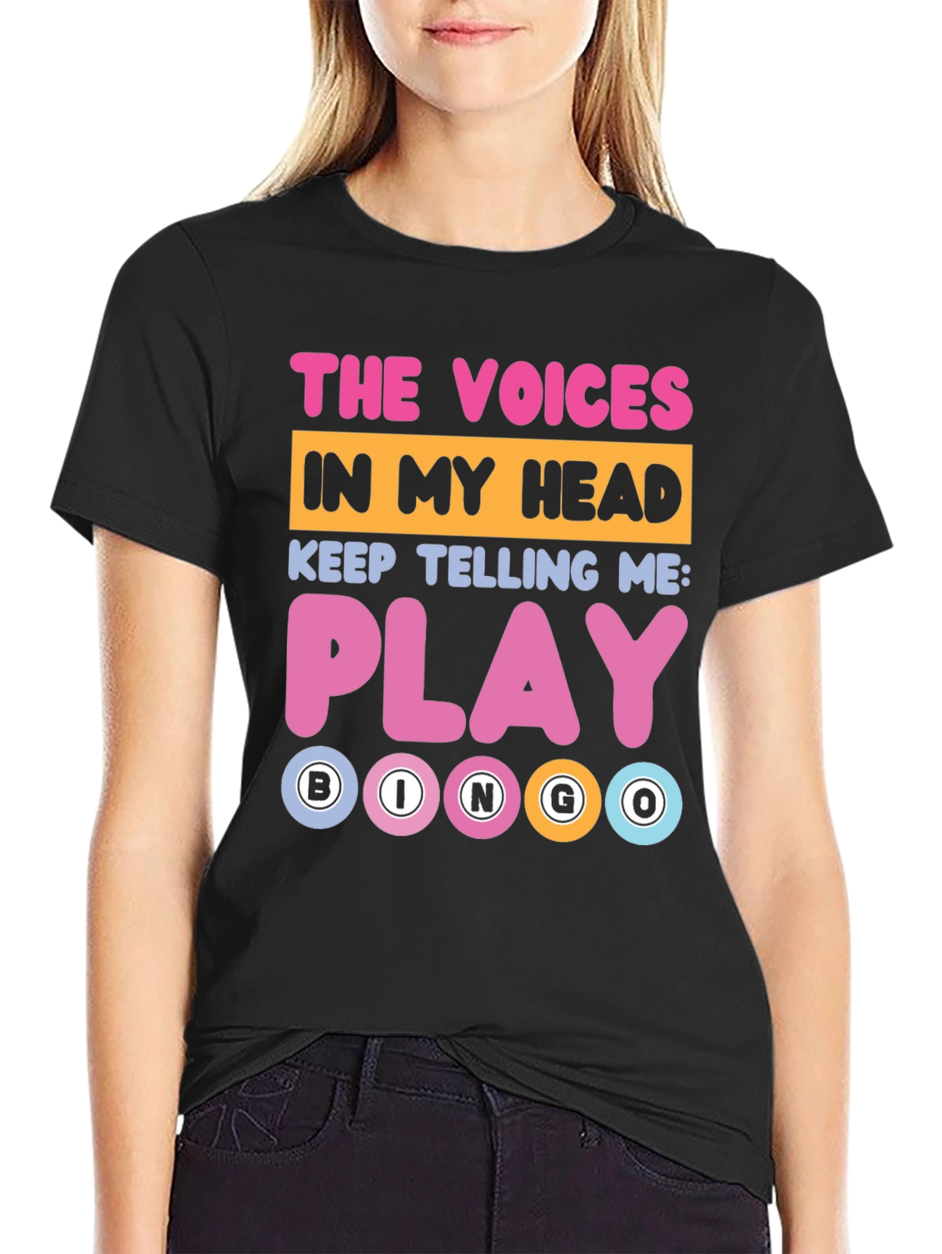 Funny Bingo T-Shirt: The Voices Say Play!