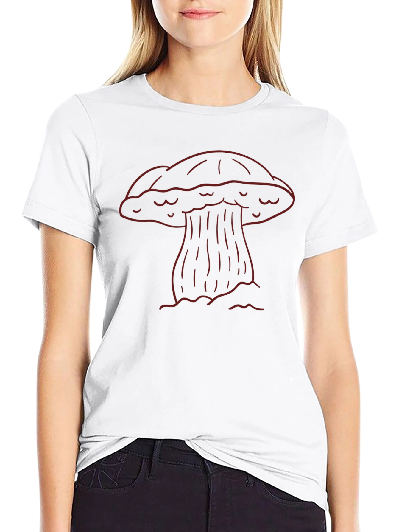 Mushroom Graphic Tee - Unique Nature Design