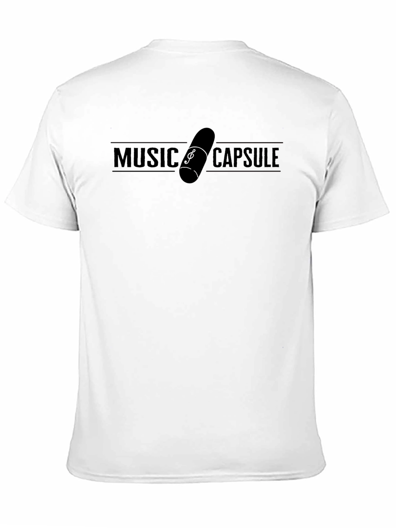 Music Capsule Black T-Shirt - Stylish Graphic Tee