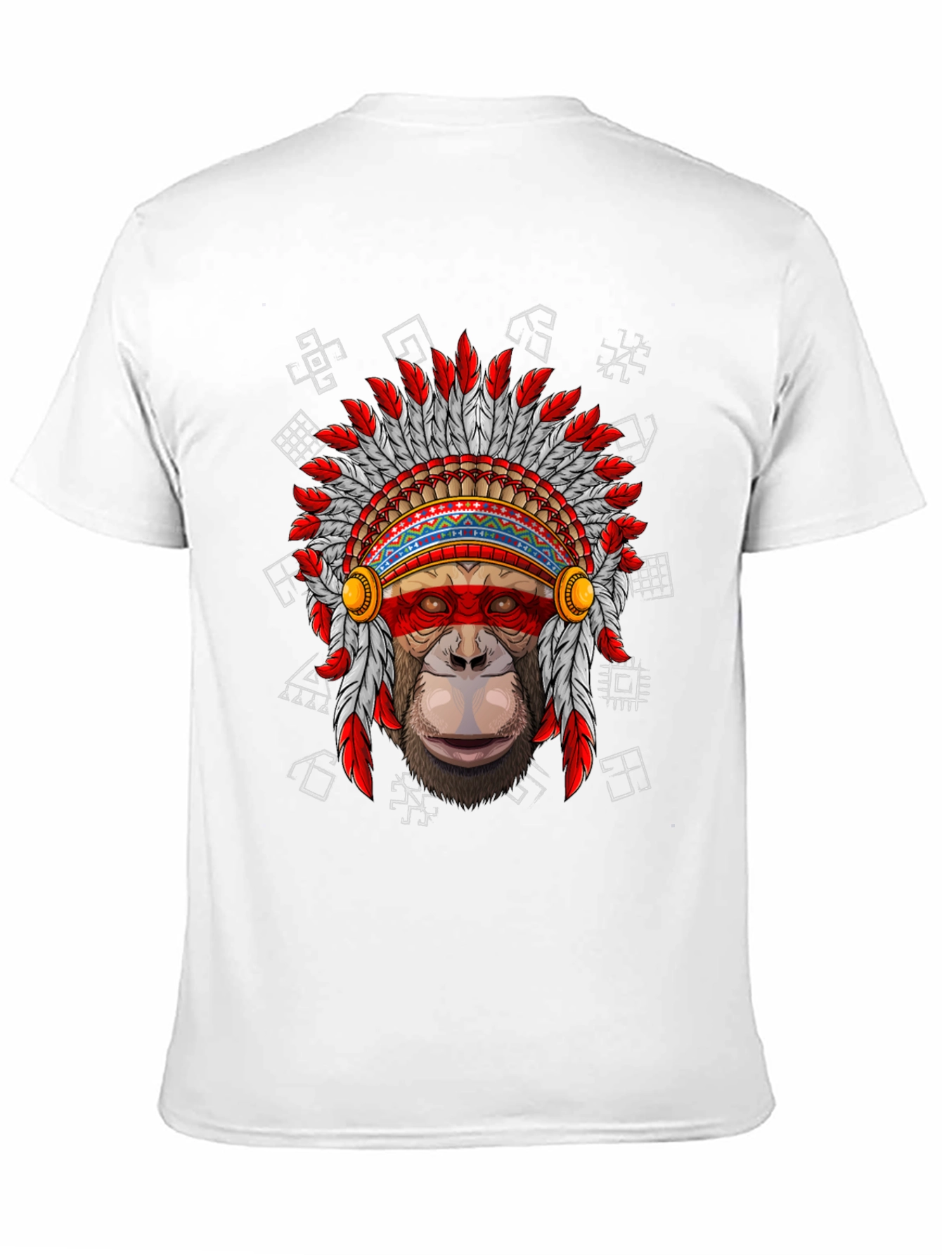 Monkey Chief Headdress Graphic T-Shirt