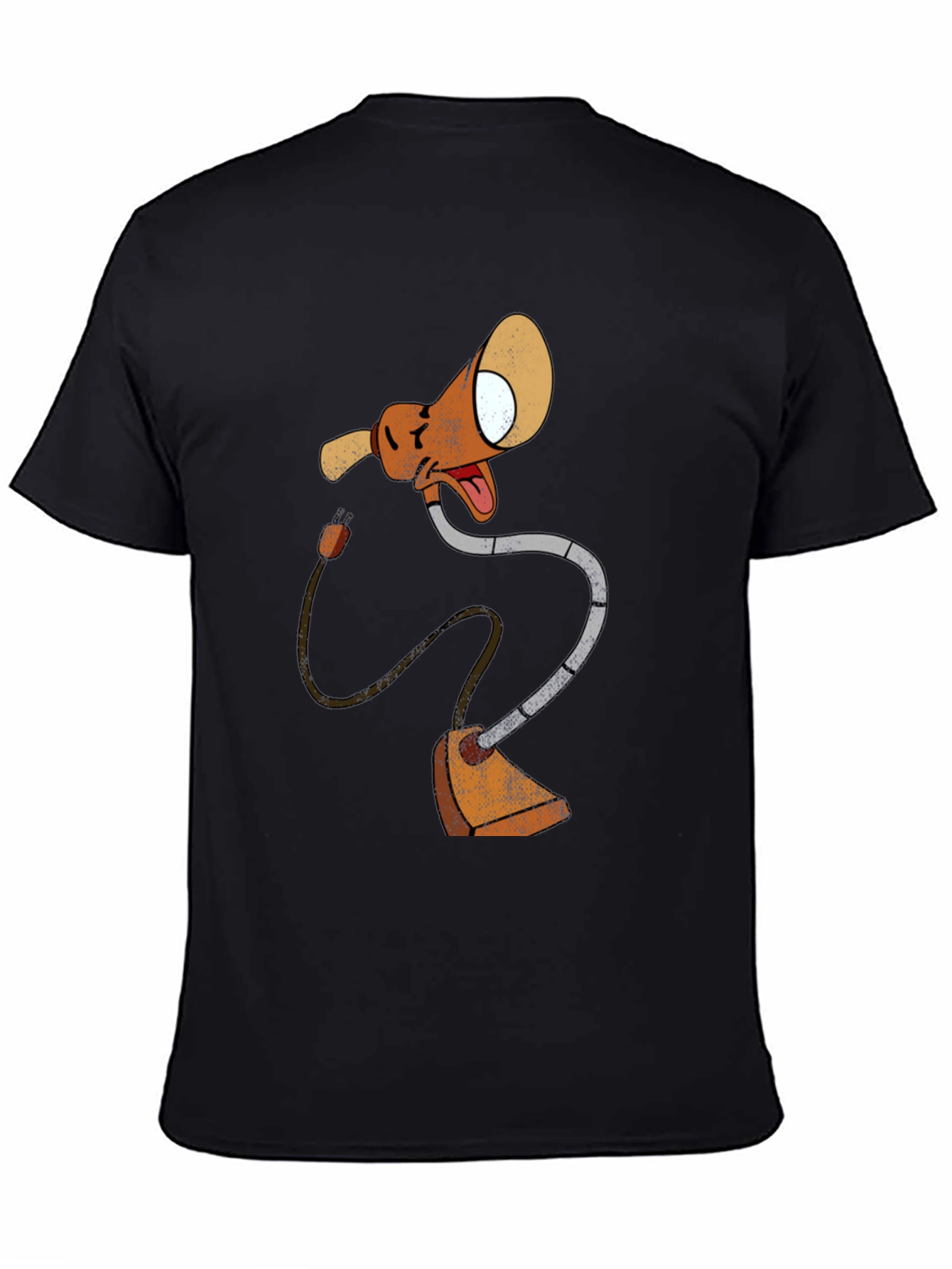 Cartoon Lamp Black T-Shirt
