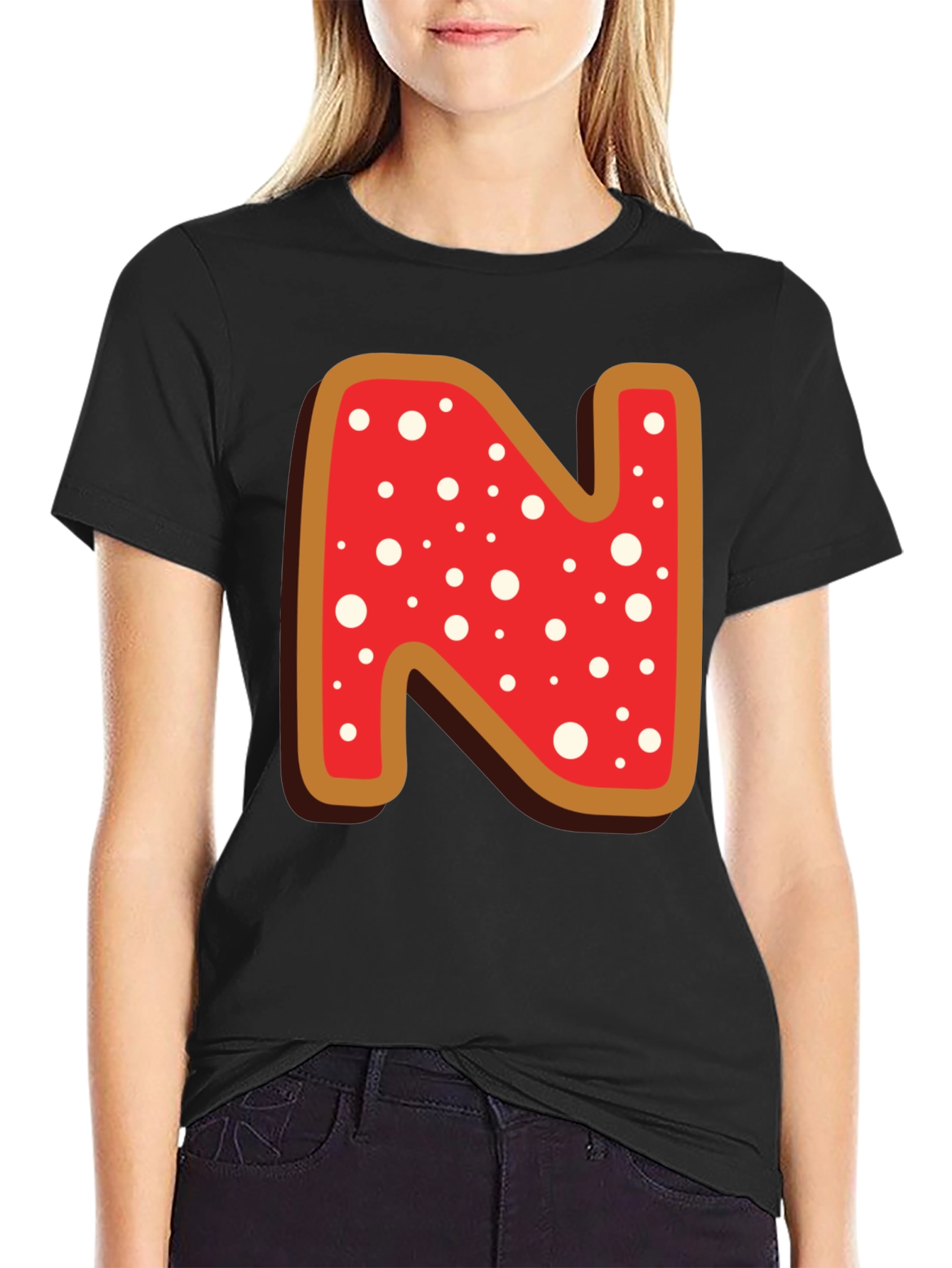Letter N Cookie T-Shirt
