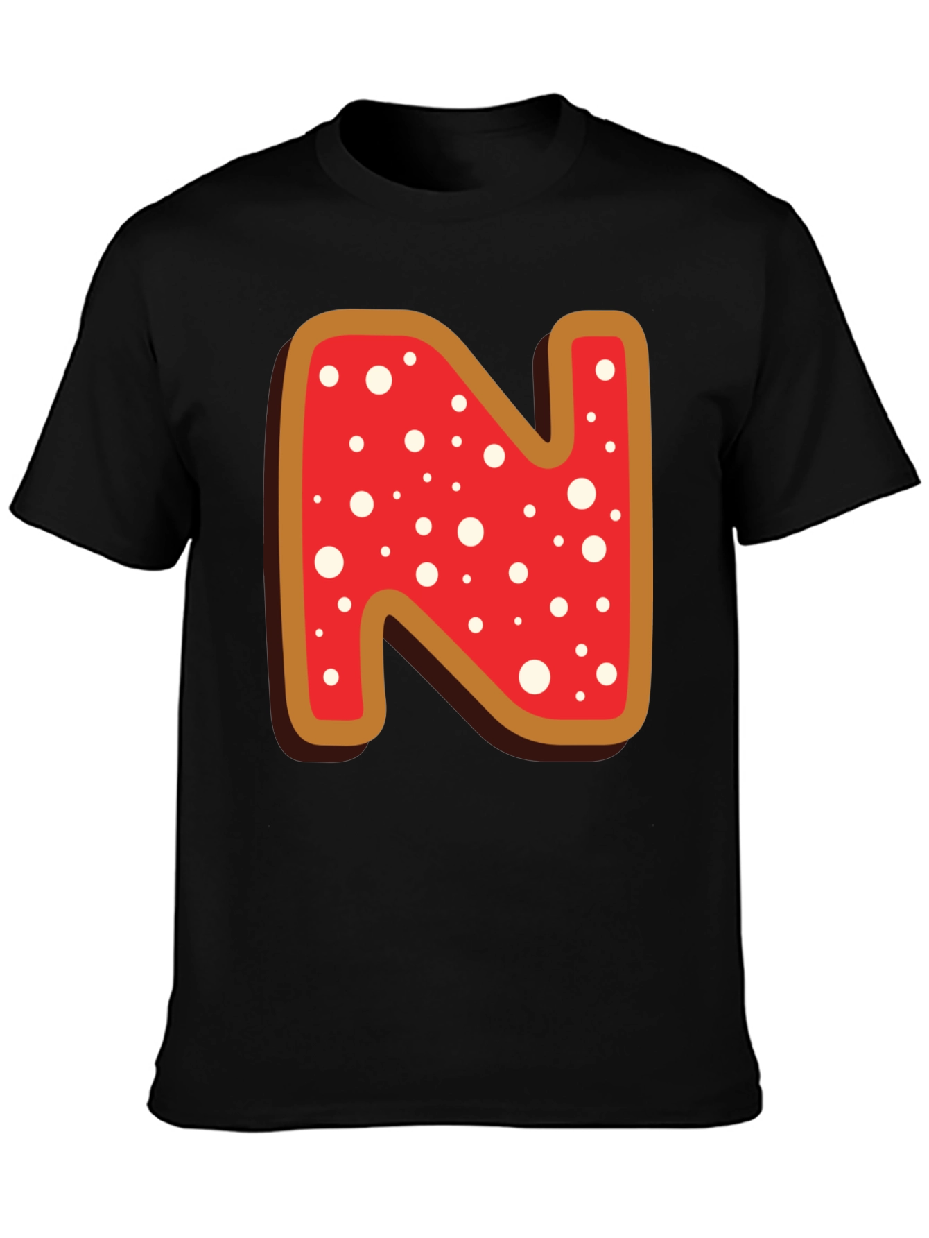 Letter N Cookie T-Shirt