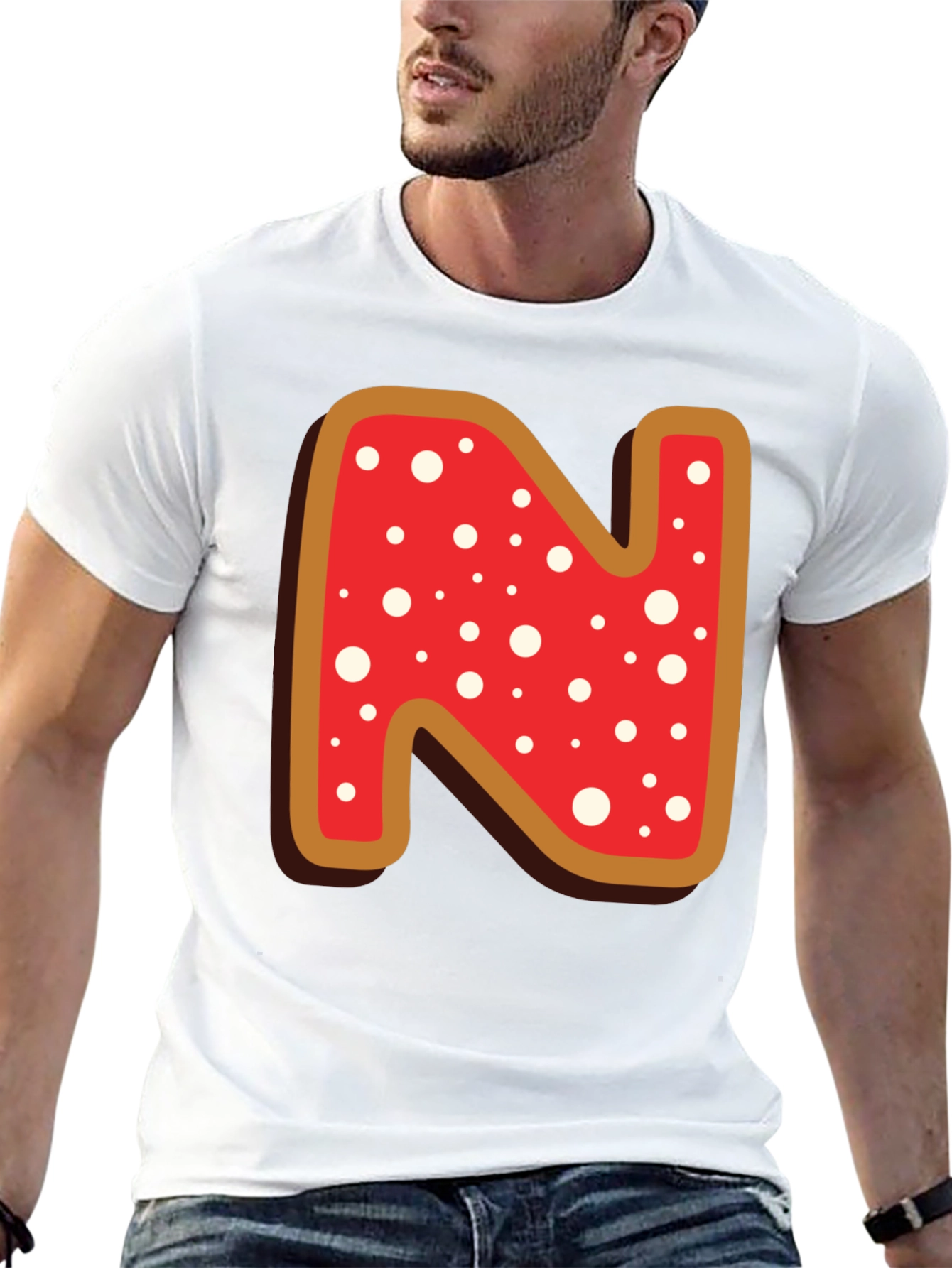 Letter N Cookie T-Shirt