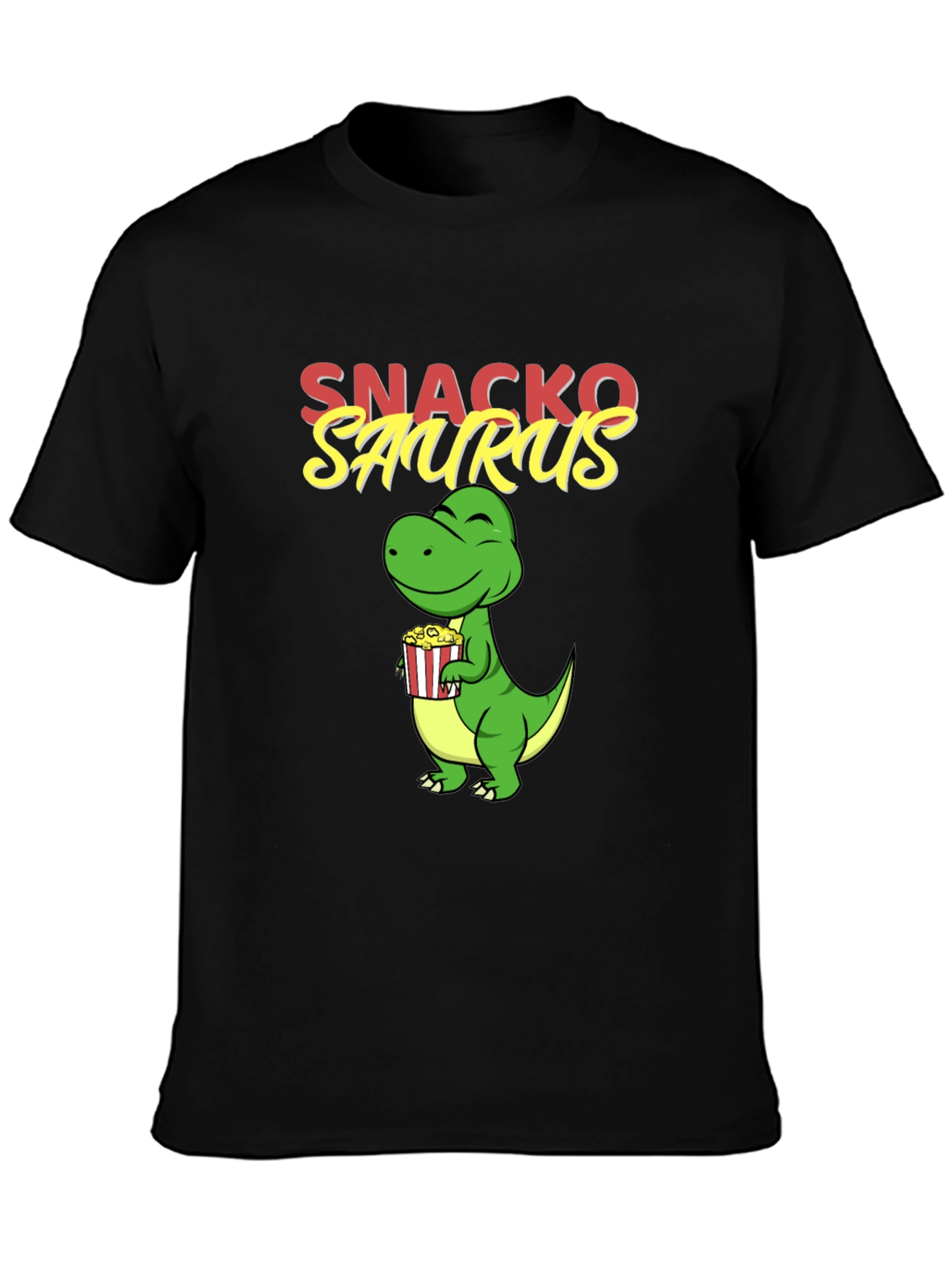 Snackosaurus Graphic Tee - Fun Dinosaur T-Shirt